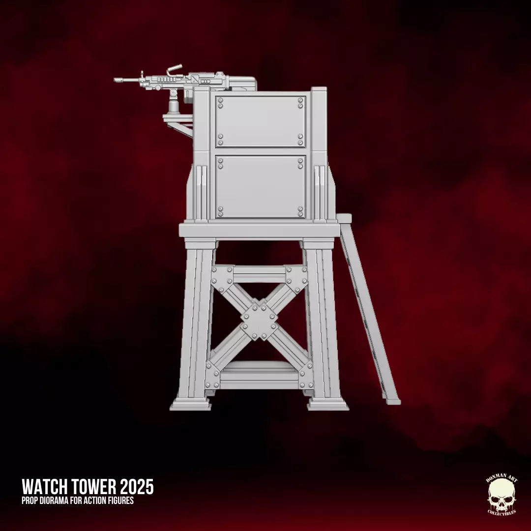 Watch Tower 2025 STL Files For Action Figures 3D print model_10