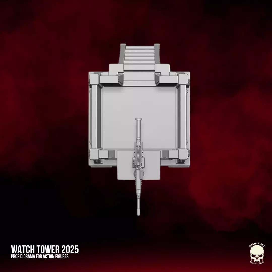 Watch Tower 2025 STL Files For Action Figures 3D print model_9