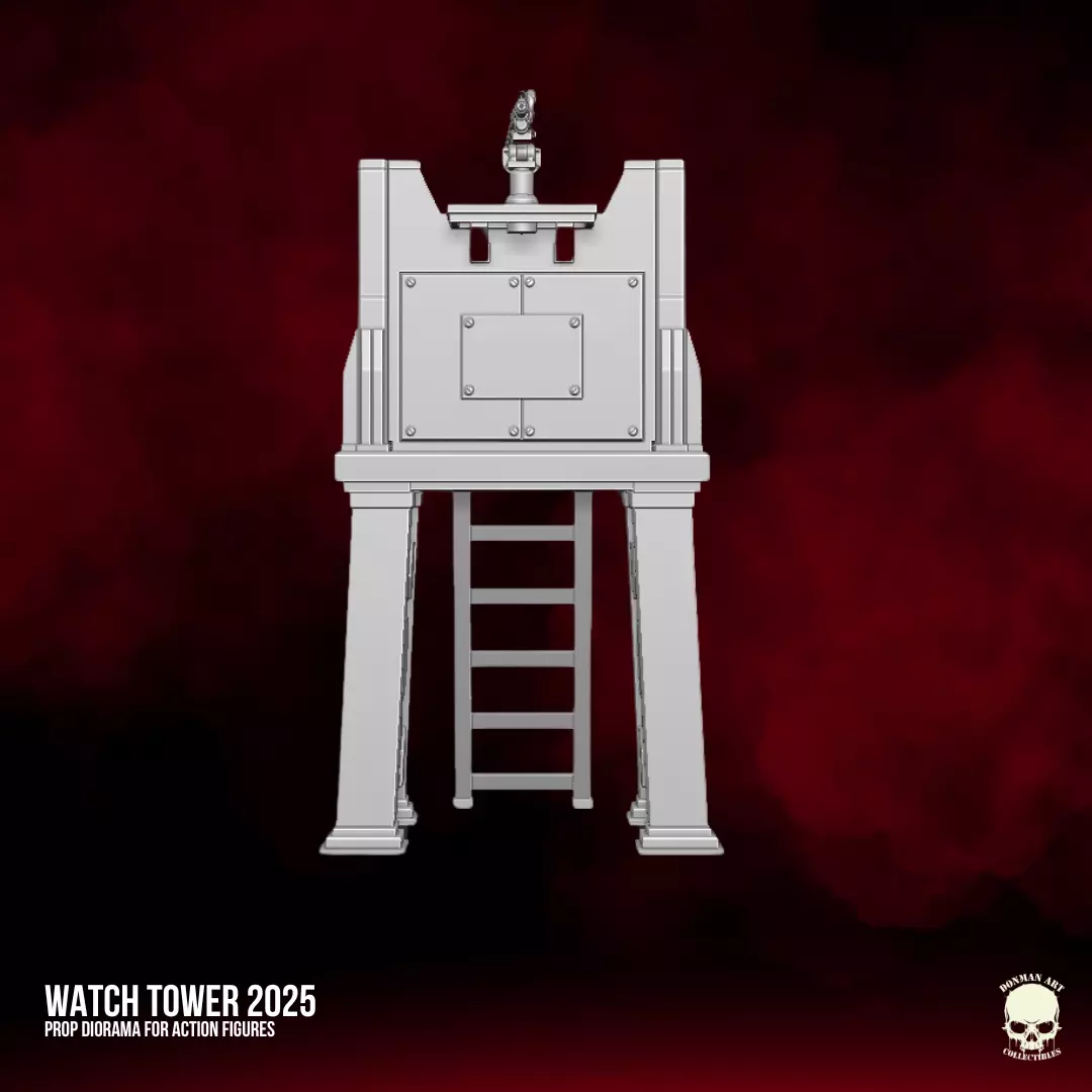 Watch Tower 2025 STL Files For Action Figures 3D print model_13