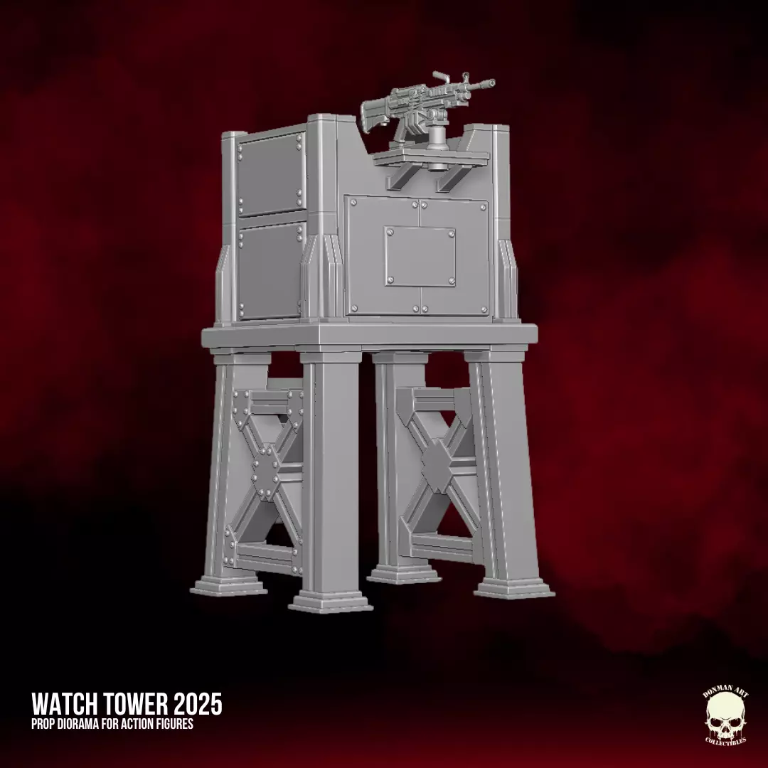 Watch Tower 2025 STL Files For Action Figures 3D print model_18