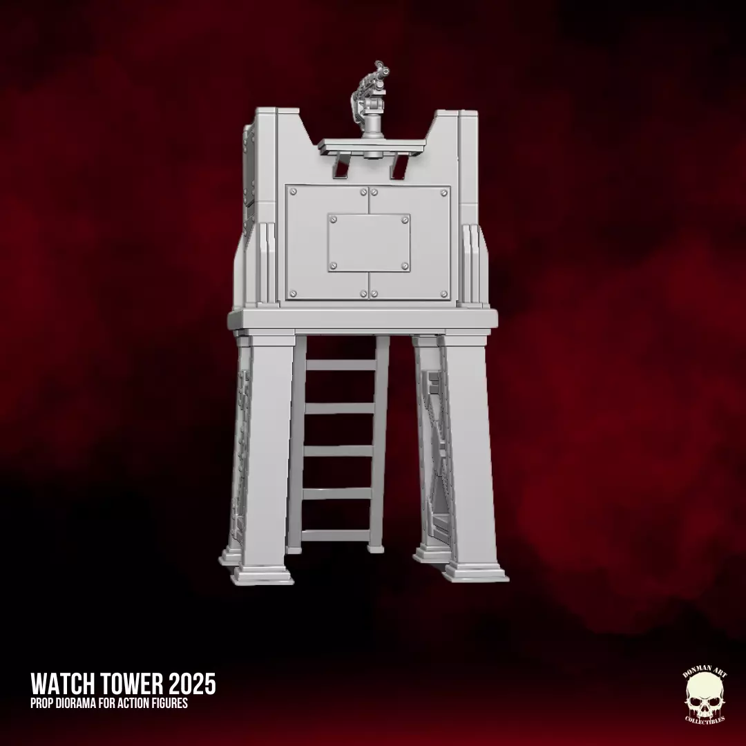 Watch Tower 2025 STL Files For Action Figures 3D print model_14