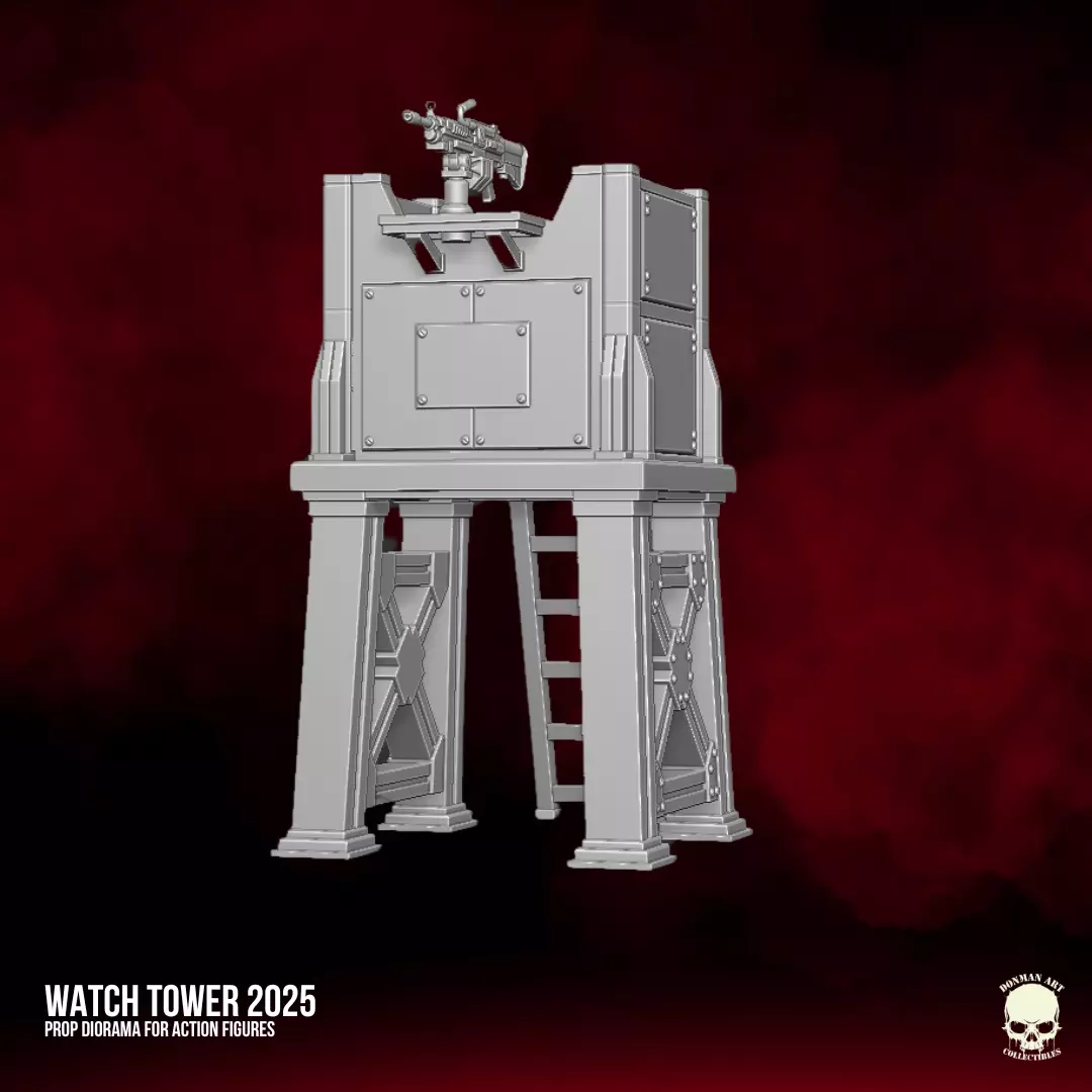 Watch Tower 2025 STL Files For Action Figures 3D print model_20