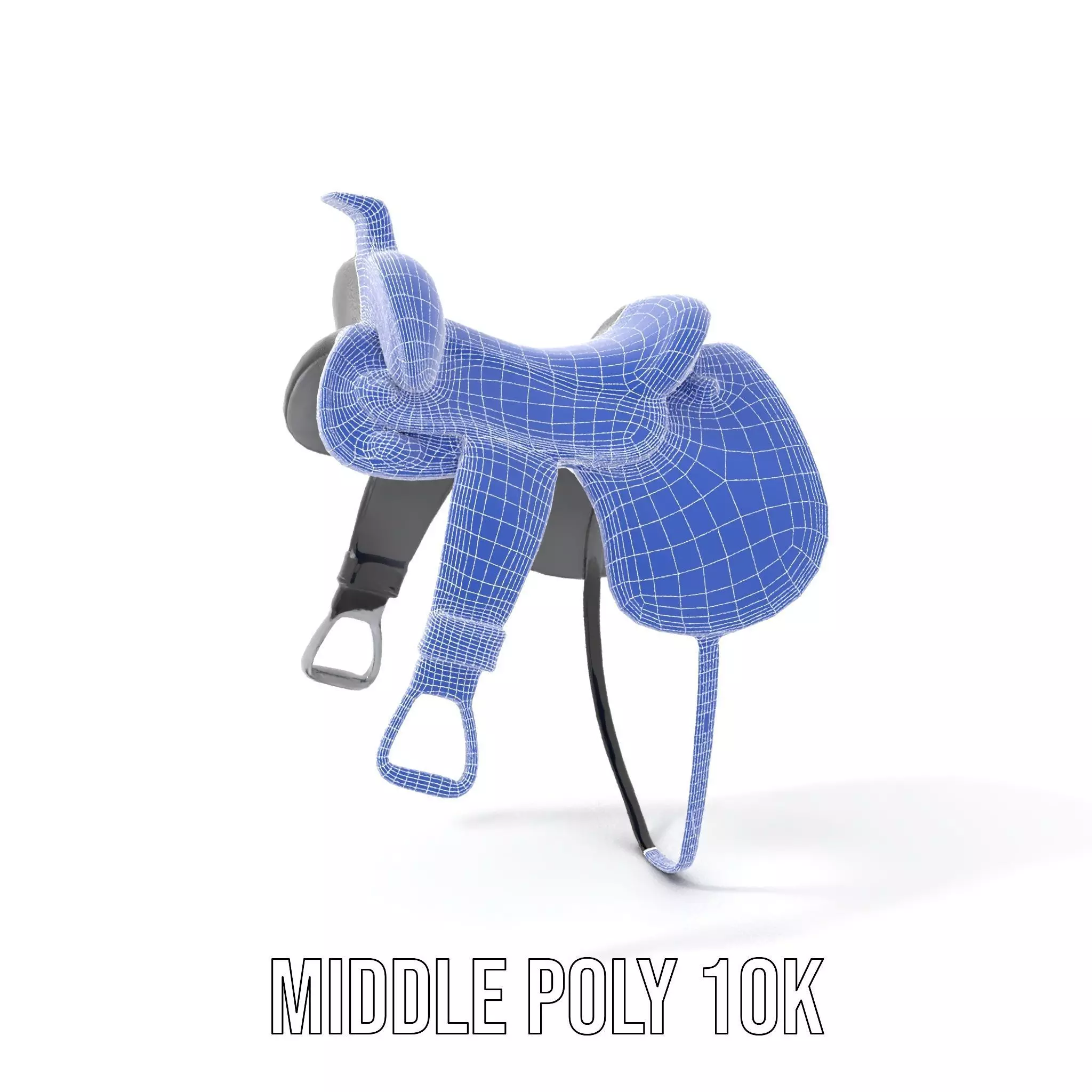 Sleek Black Saddle model pack Low-poly 3D model_18