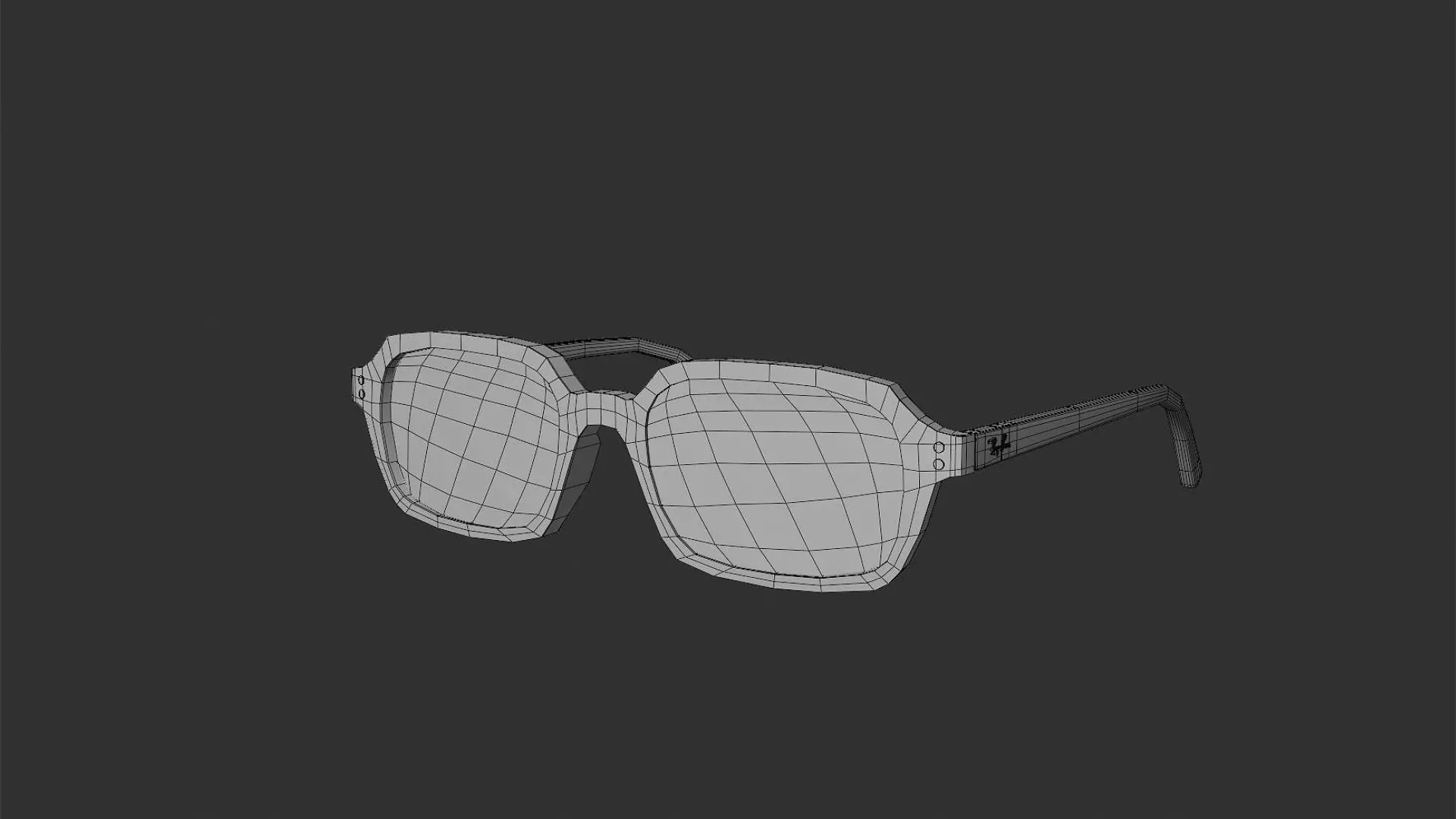 Ray Ban Zuri Bio Based black Sunglasses 3D Model PBR  Low-poly 3D model_13