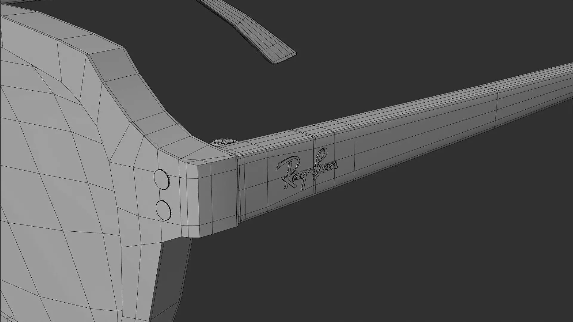 Ray Ban Zuri Bio Based black Sunglasses 3D Model PBR  Low-poly 3D model_7