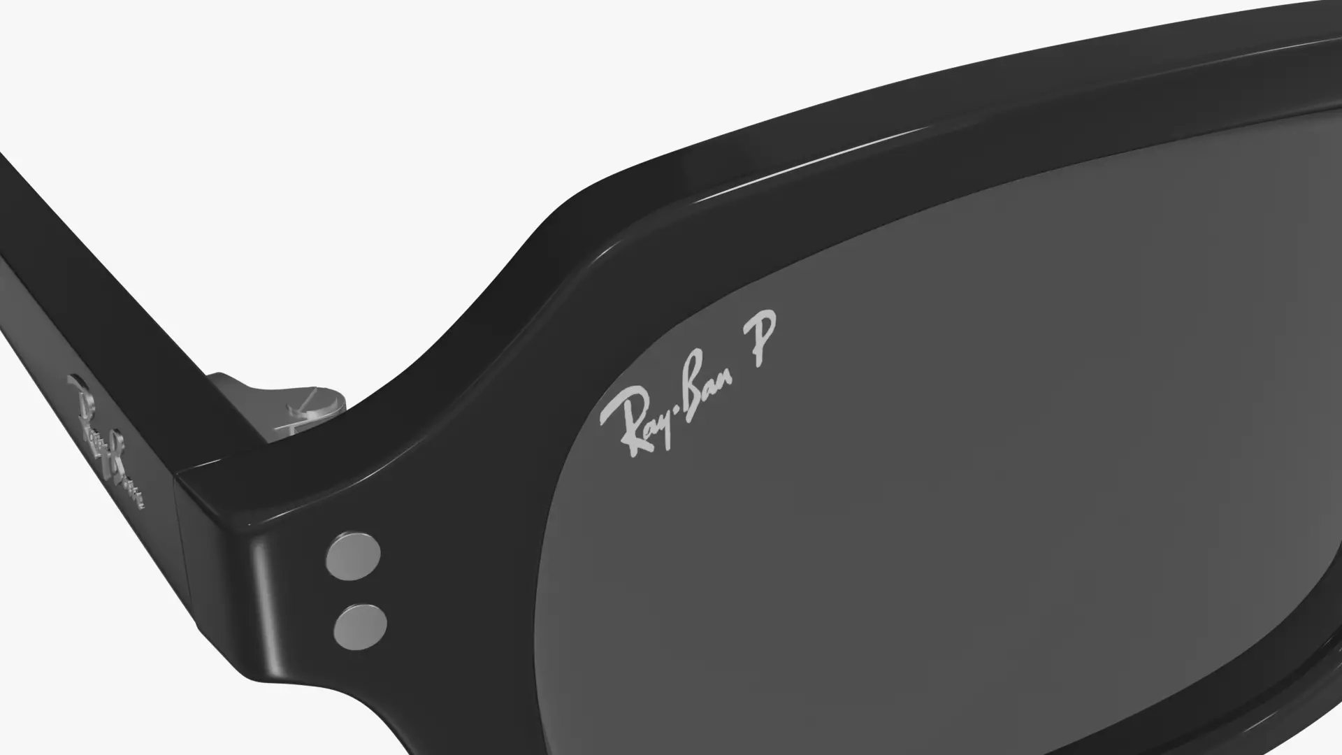 Ray Ban Zuri Bio Based black Sunglasses 3D Model PBR  Low-poly 3D model_3