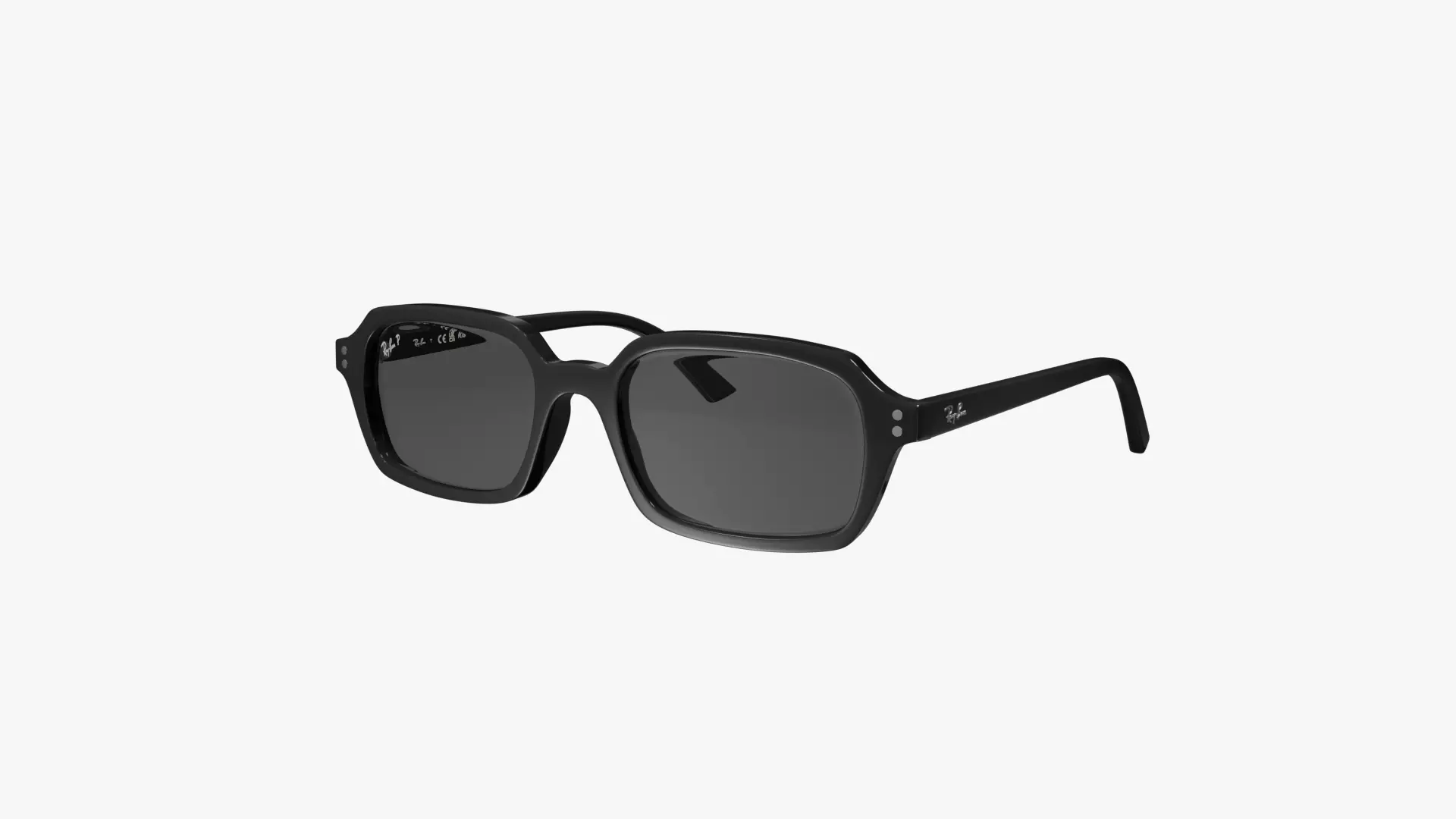 Ray Ban Zuri Bio Based black Sunglasses 3D Model PBR  Low-poly 3D model_0