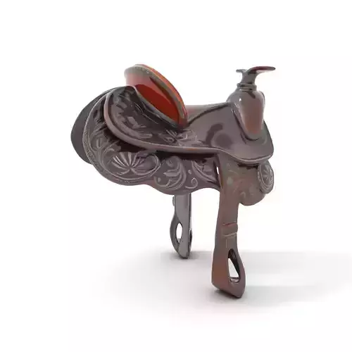 Elegant Western Saddle model pack
