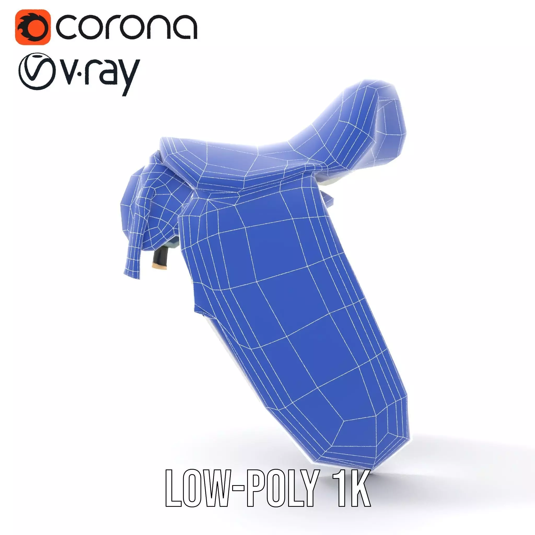 Camouflage Saddle model pack Low-poly 3D model_22