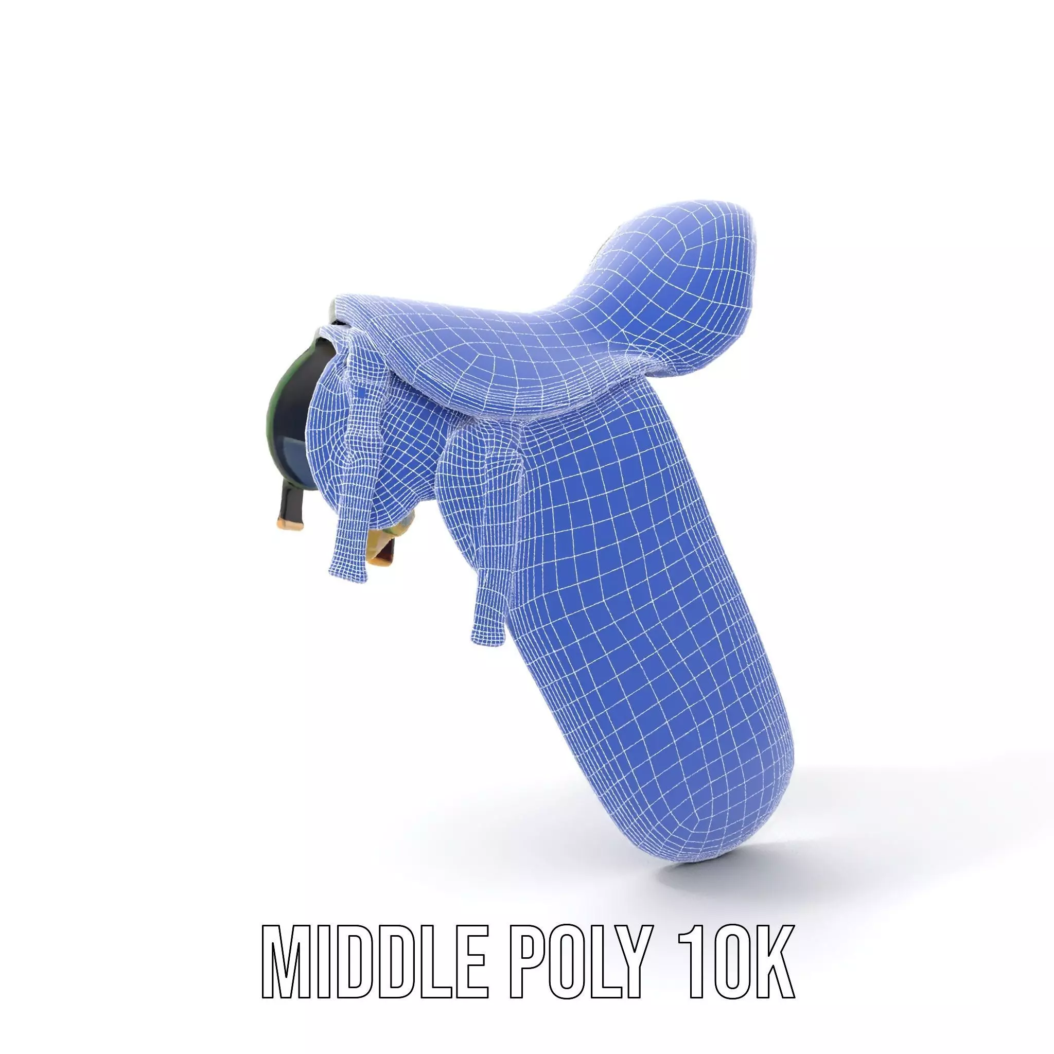 Camouflage Saddle model pack Low-poly 3D model_27