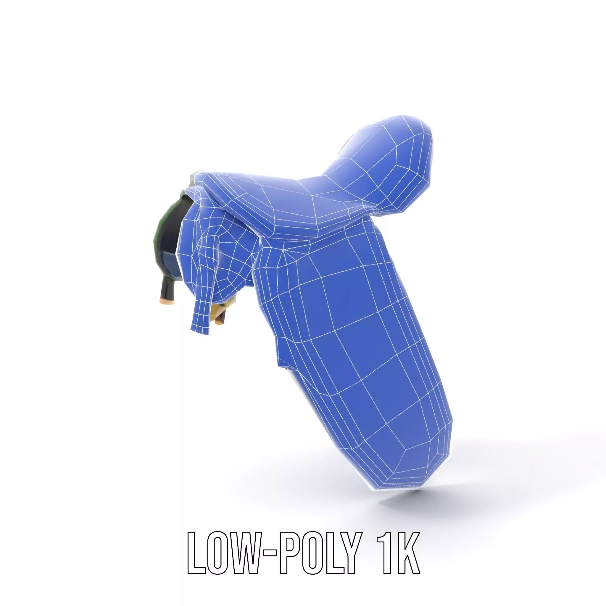 Camouflage Saddle model pack Low-poly 3D model_7