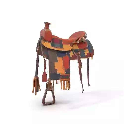 Vintage Patchwork Saddle model pack