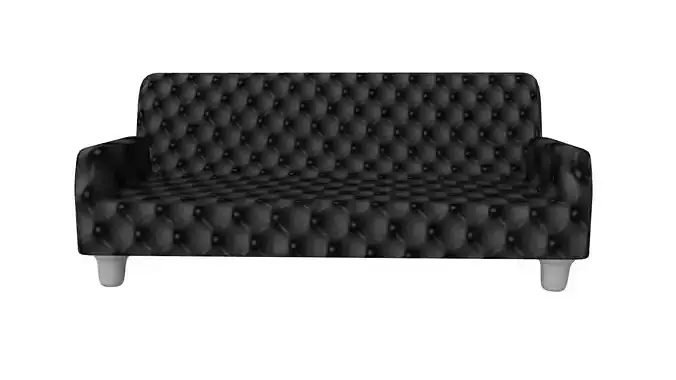 Sofa 3D Model chesterfield loveseat Low-poly 3D model