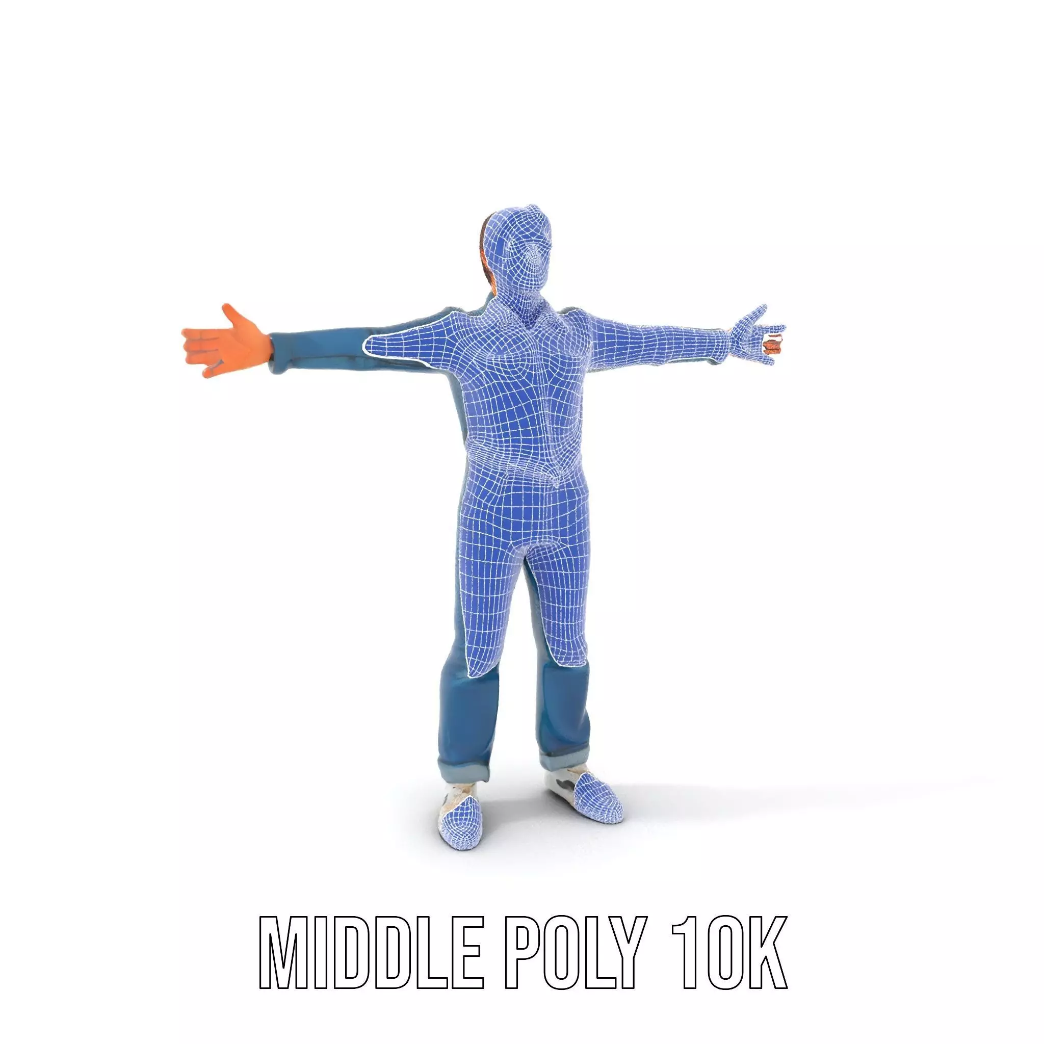 Casual Denim Outfit model pack Low-poly 3D model_19