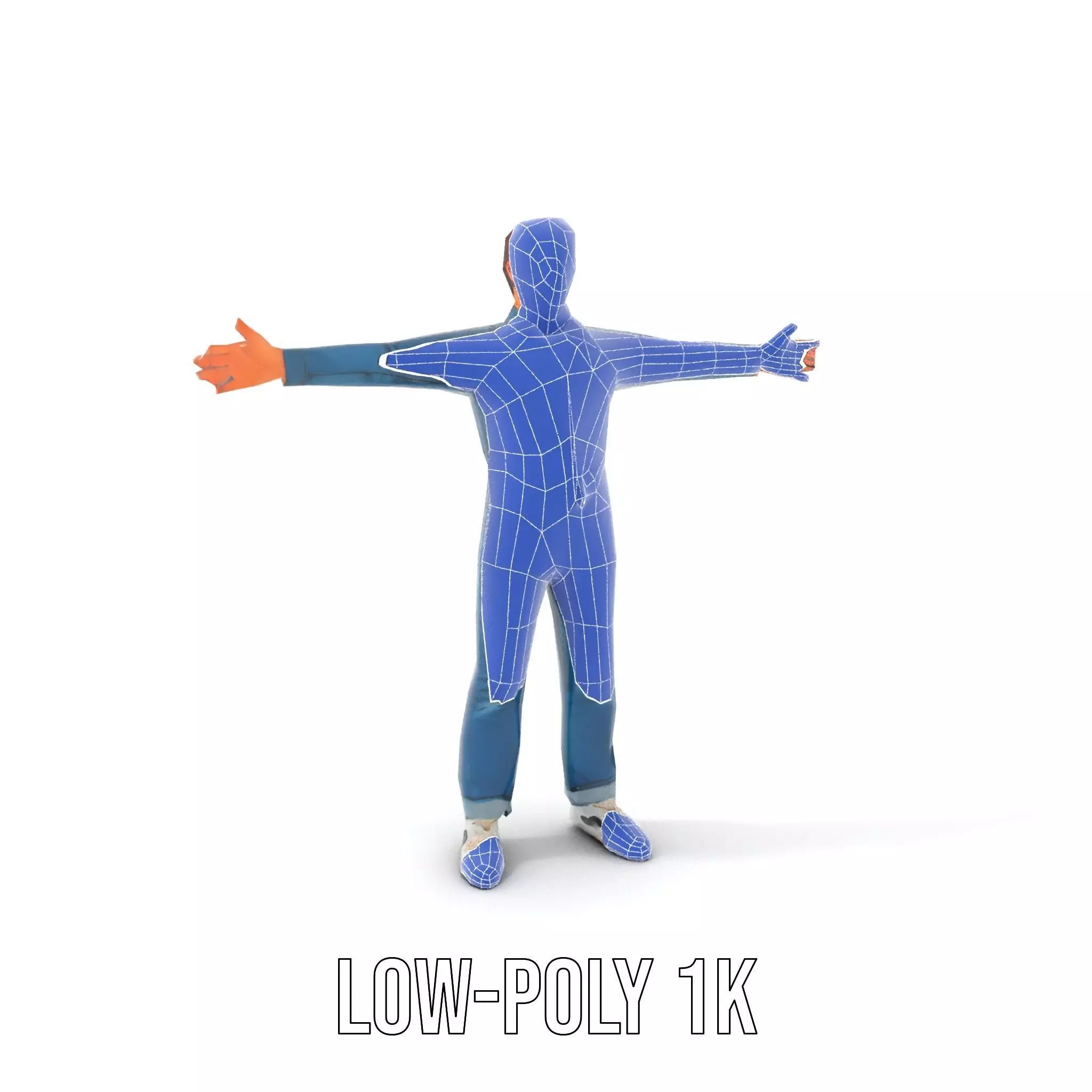 Casual Denim Outfit model pack Low-poly 3D model_26