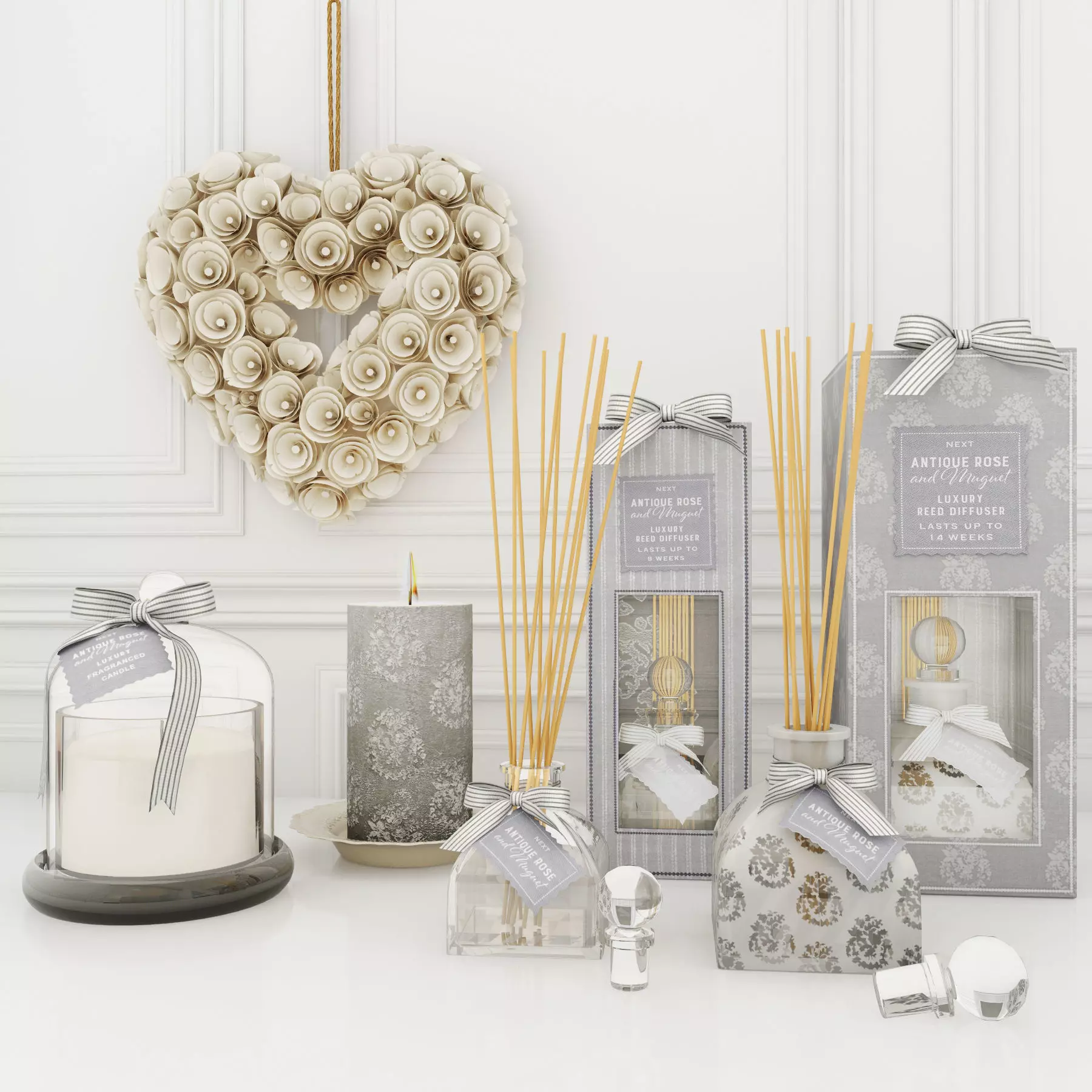 Next Antique Rose Muguet Home Fragrance Collection 3D model_0