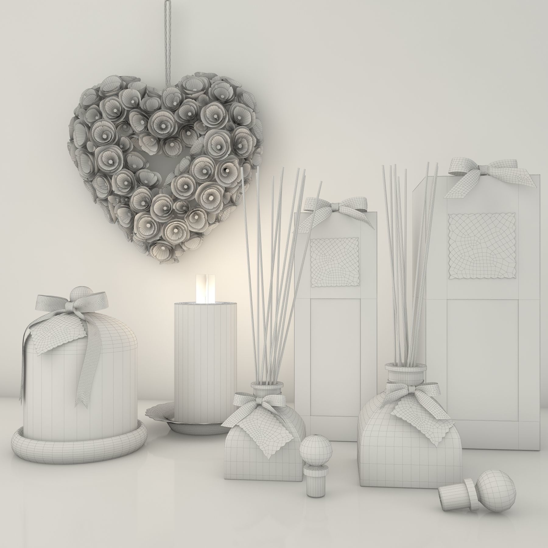 Next Antique Rose Muguet Home Fragrance Collection 3D model_5