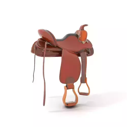 Brown Leather Saddle model pack