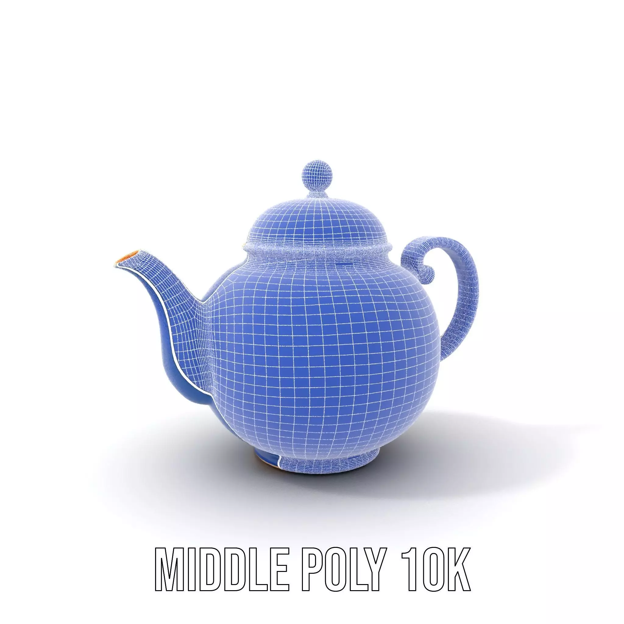 Dragon Porcelain Teapot model pack Low-poly 3D model_25