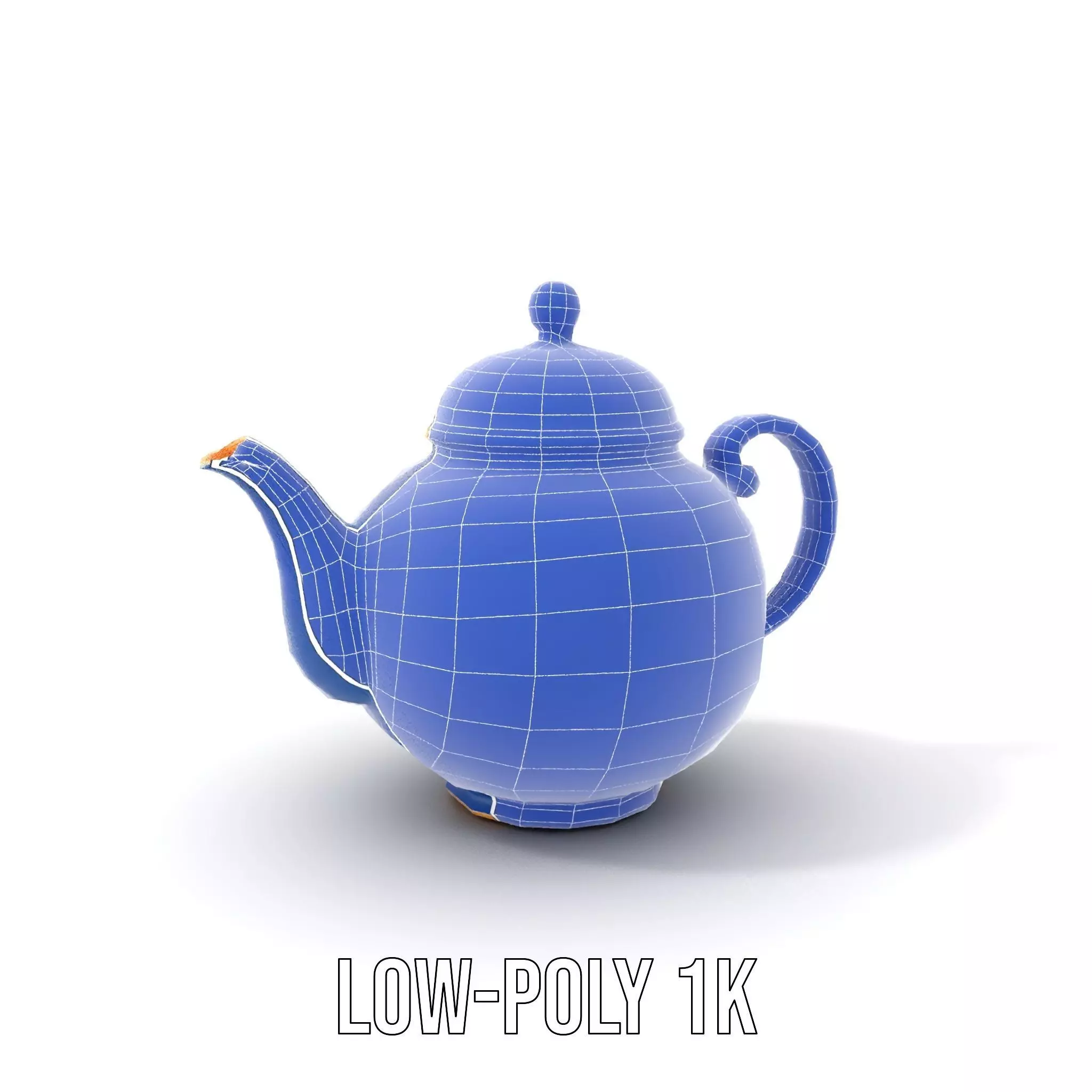 Dragon Porcelain Teapot model pack Low-poly 3D model_20