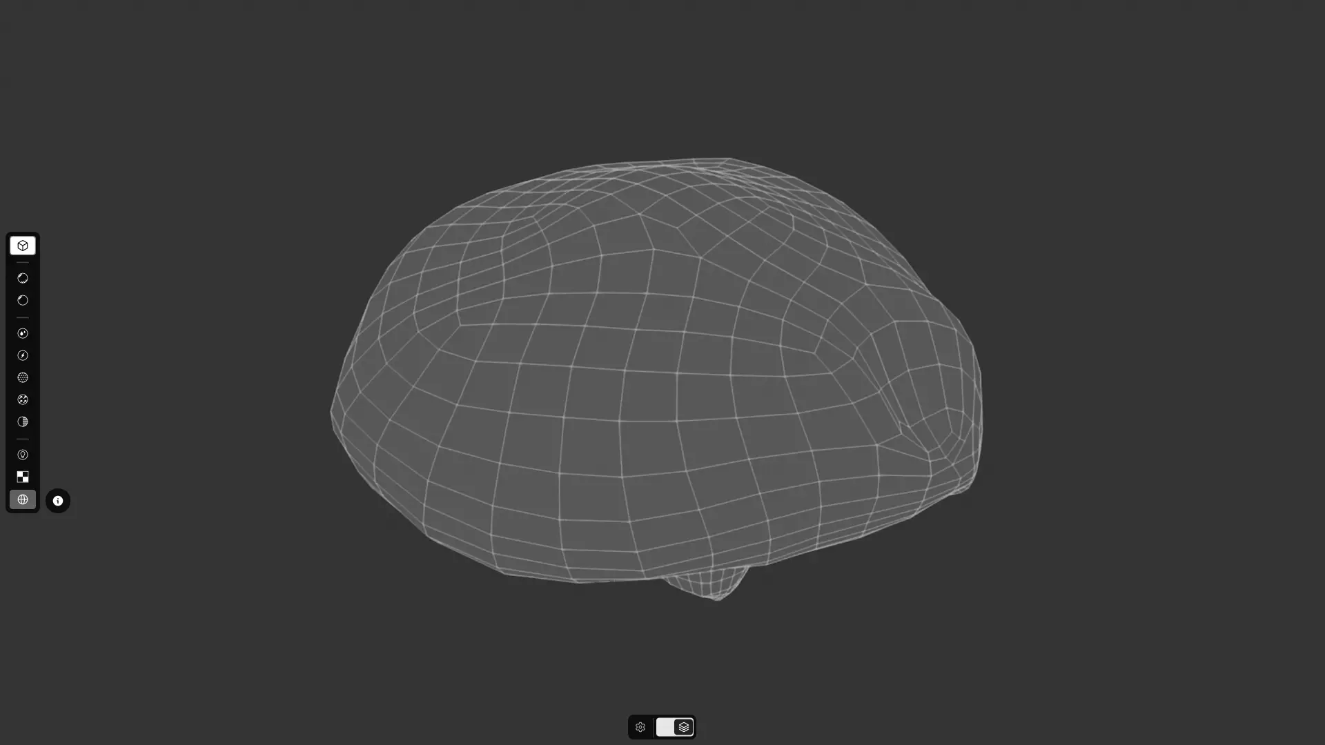 Shiitake Low-poly 3D model_6