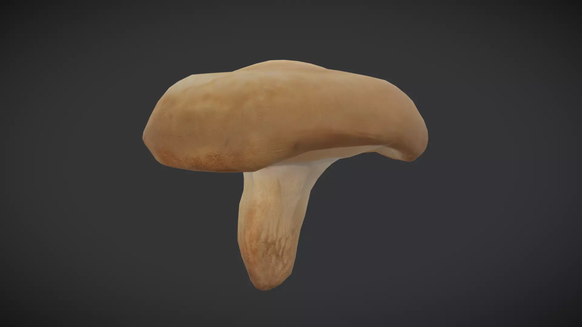 Shiitake Low-poly 3D model_0