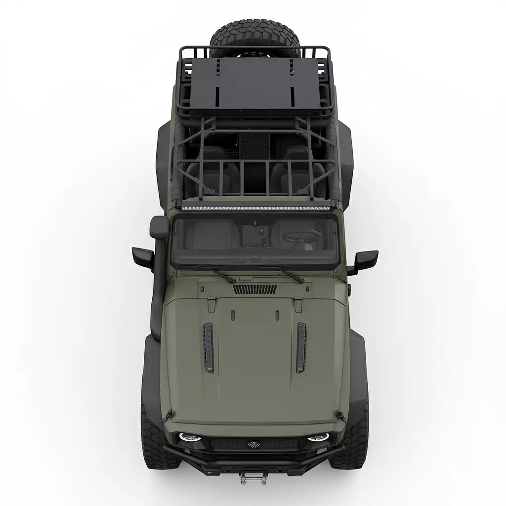 Heavy Duty Off Road SUV 3D Model 3D model_2