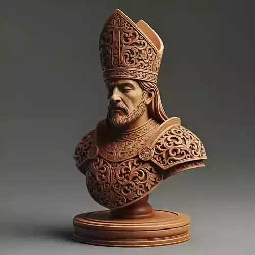 Medieval Bishop Chess Piece