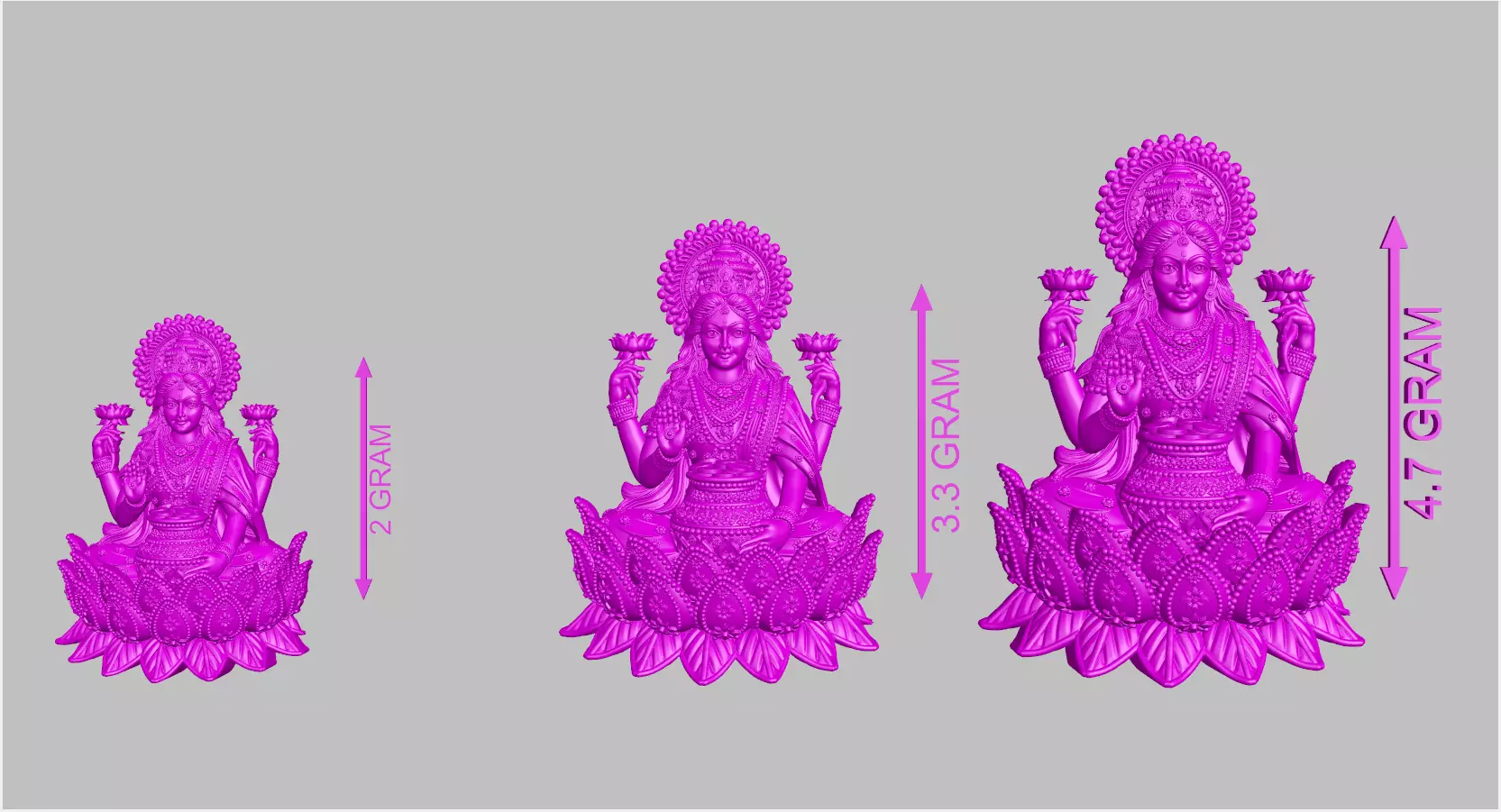 new 50 laxmi lot  3D print model_2