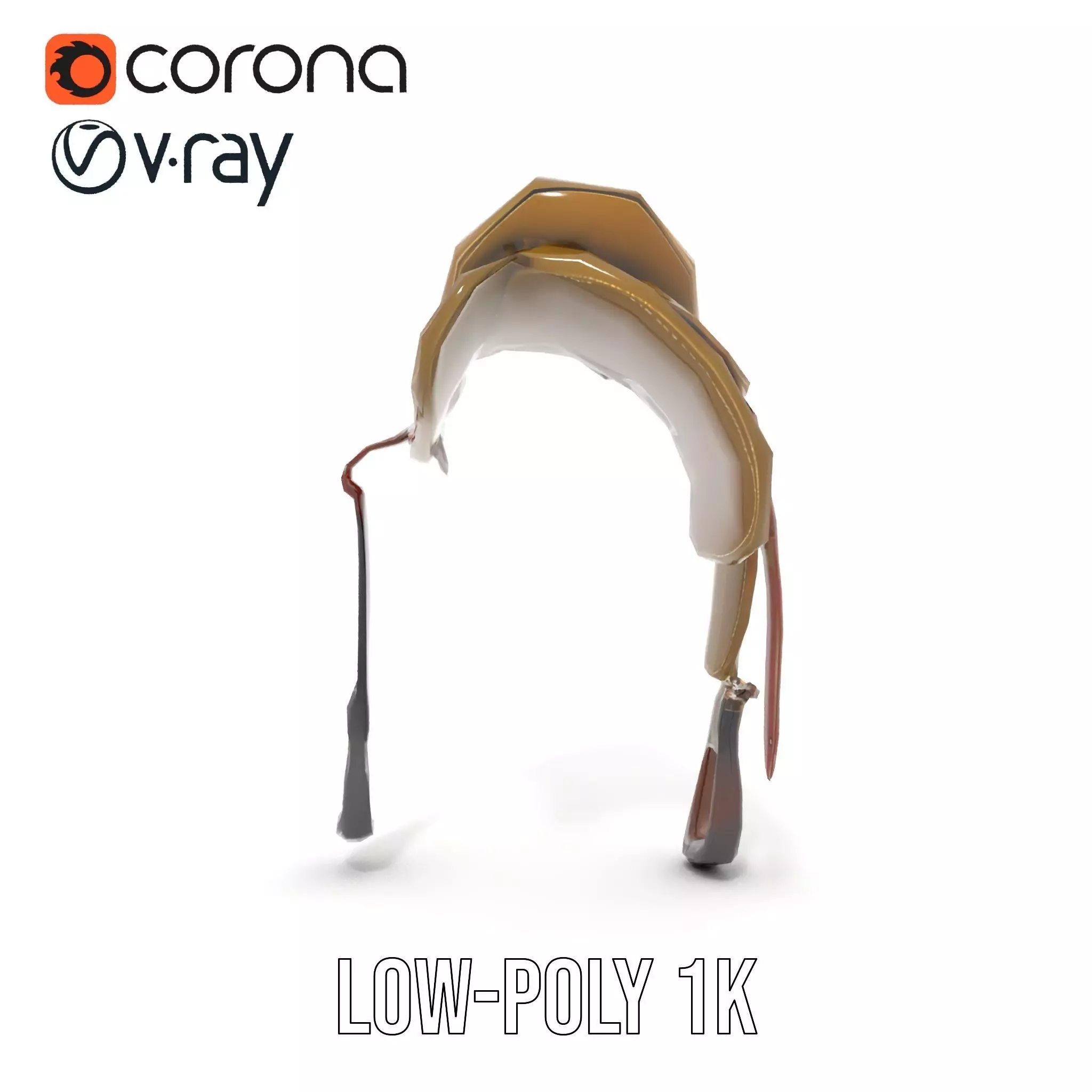 Olive Equestrian Saddle model pack Low-poly 3D model_9