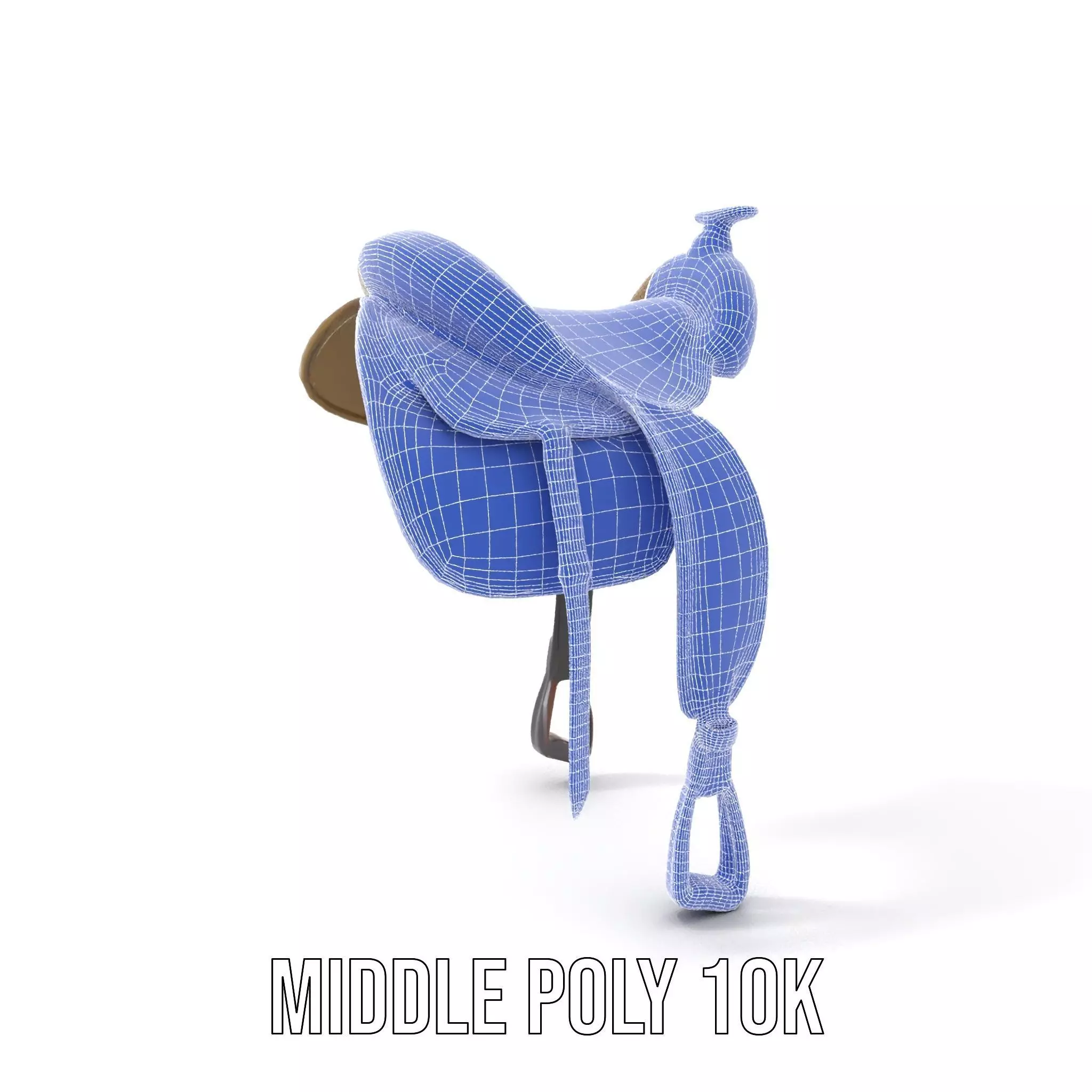 Olive Equestrian Saddle model pack Low-poly 3D model_23