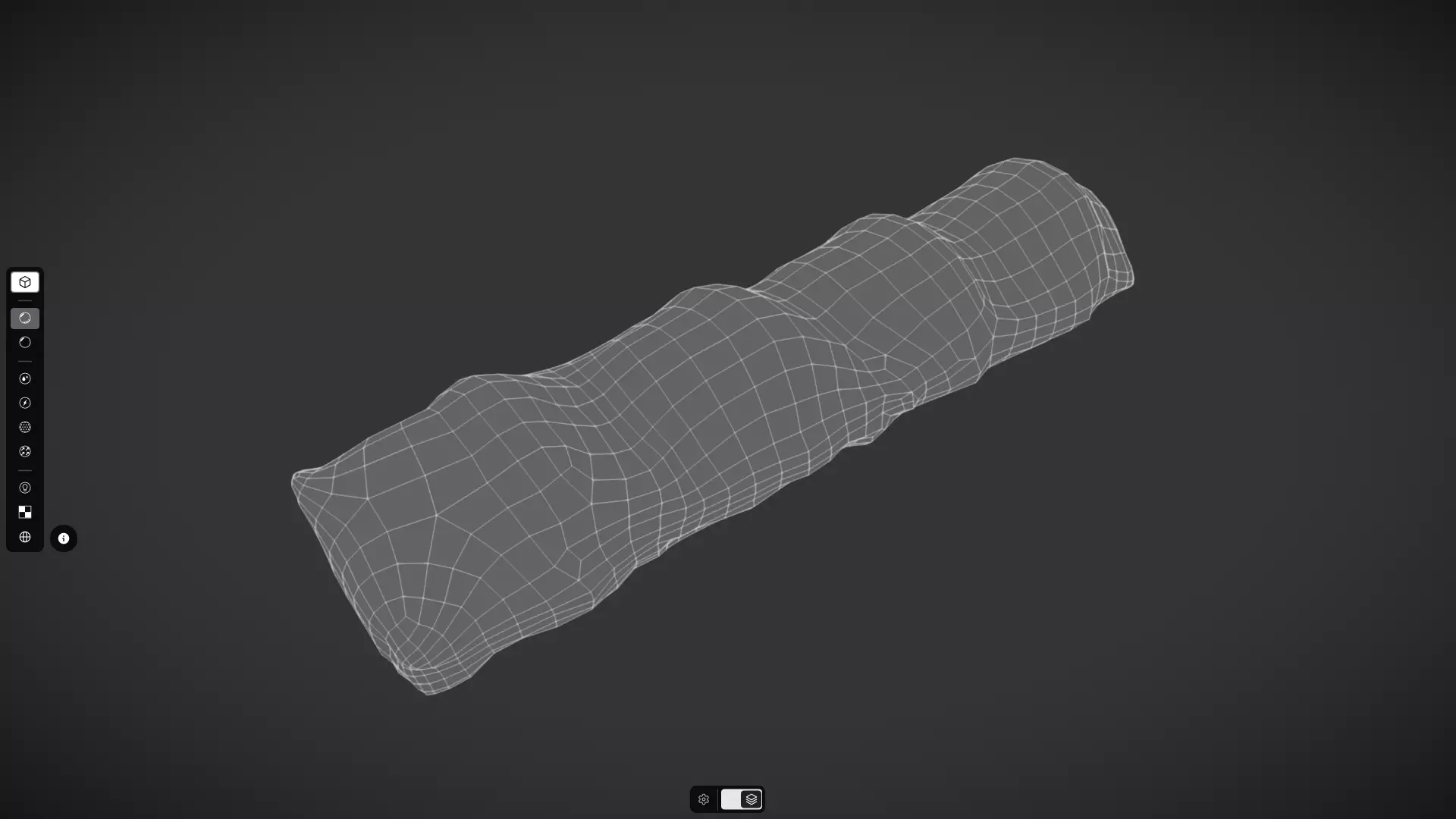 Chocolate Snack Bar Low-poly 3D model_2