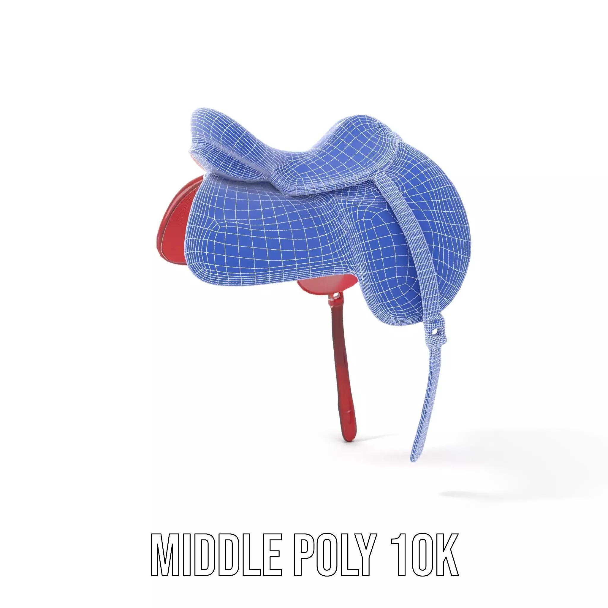 Elegant Red Saddle model pack Low-poly 3D model_27
