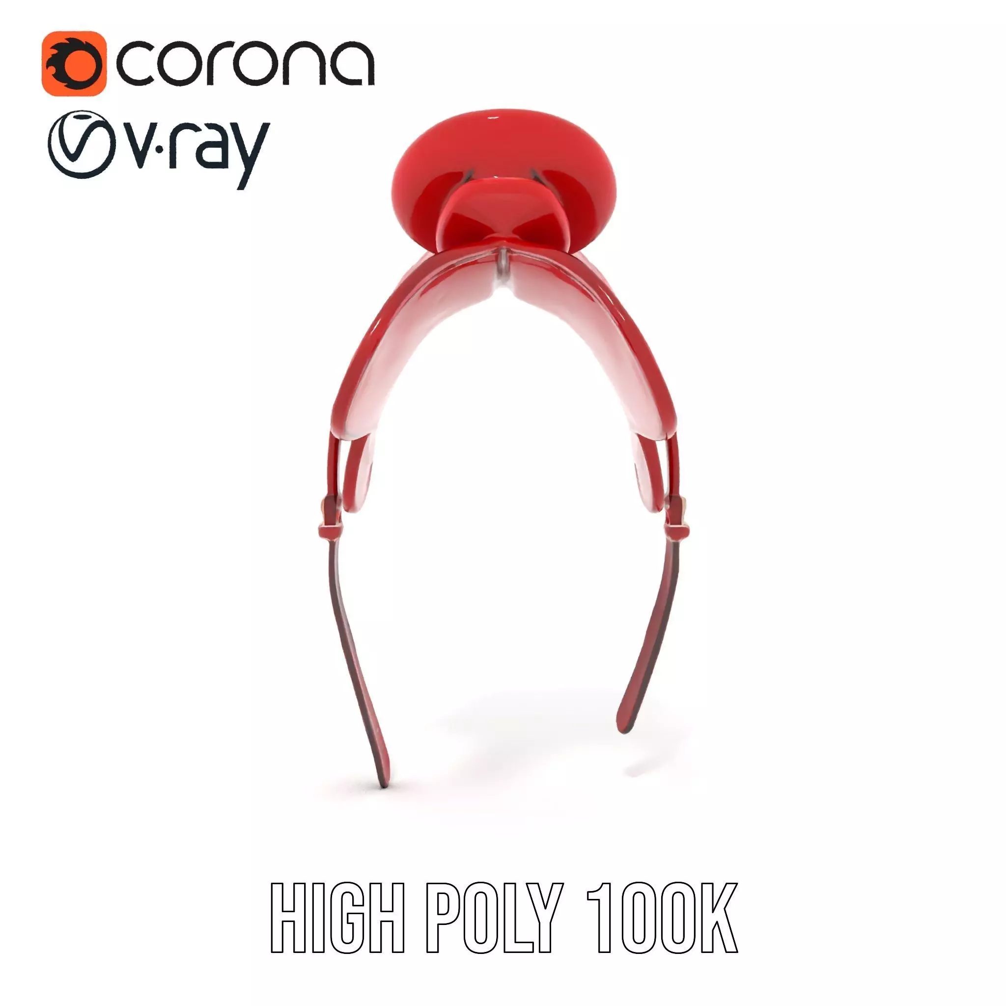 Elegant Red Saddle model pack Low-poly 3D model_34