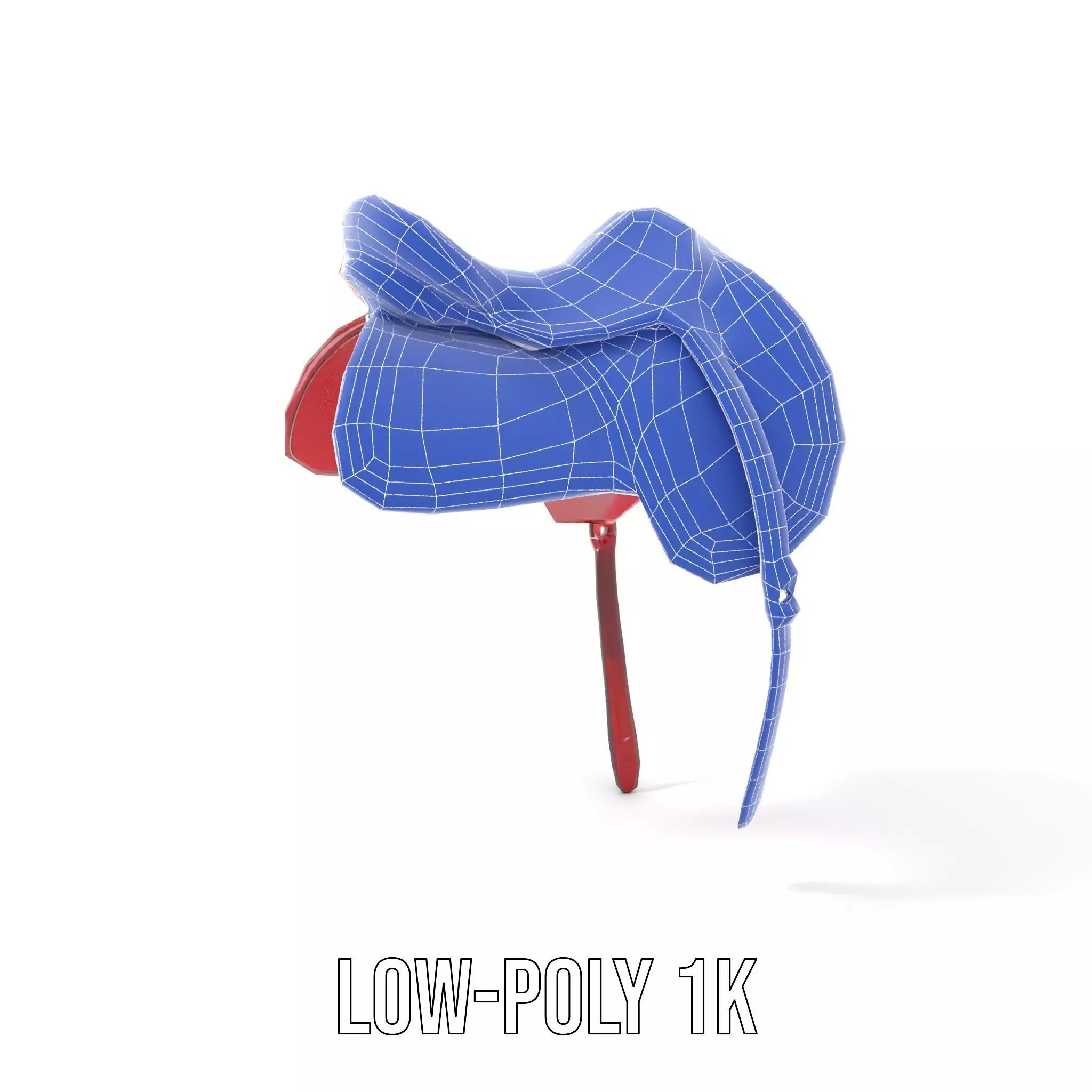 Elegant Red Saddle model pack Low-poly 3D model_22