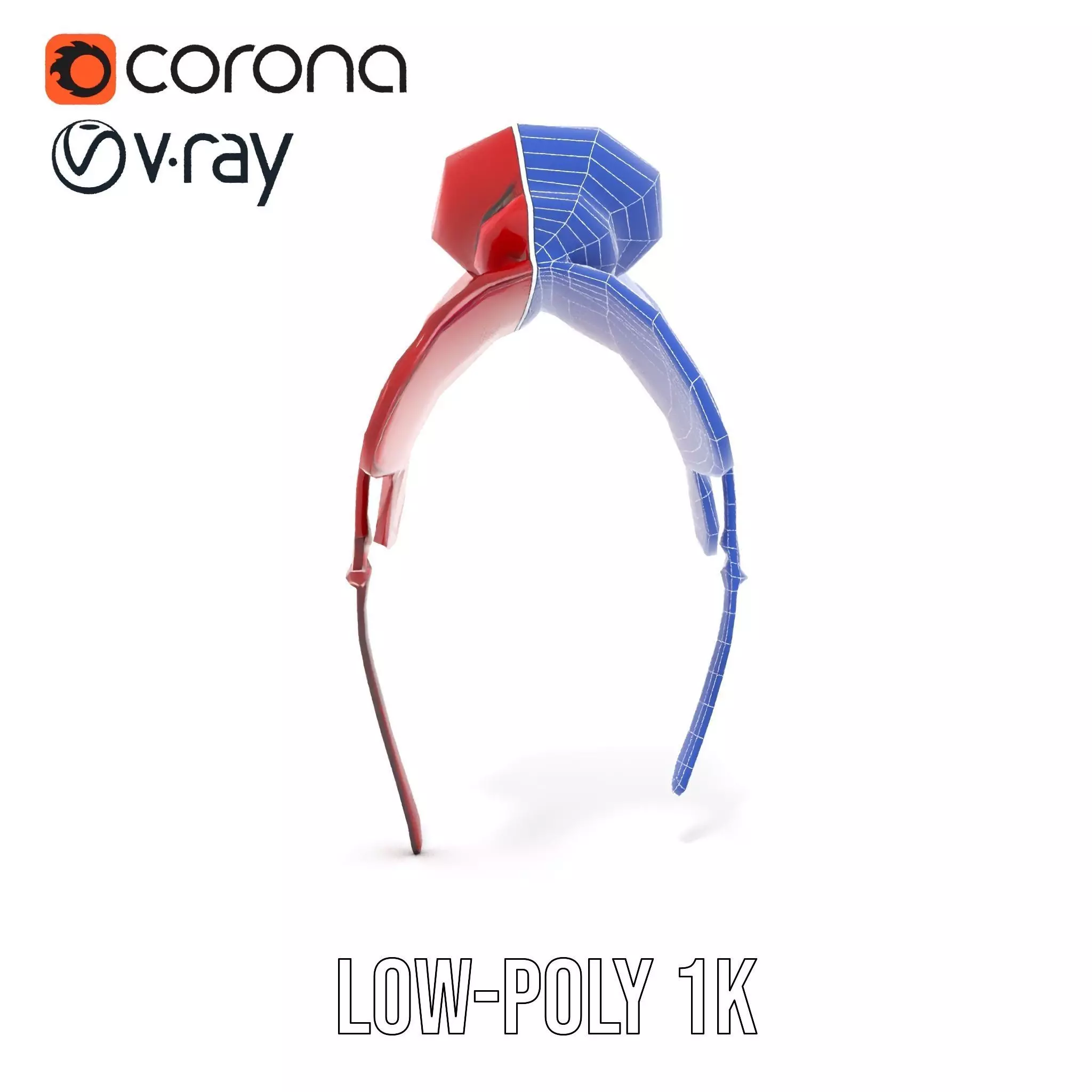 Elegant Red Saddle model pack Low-poly 3D model_28