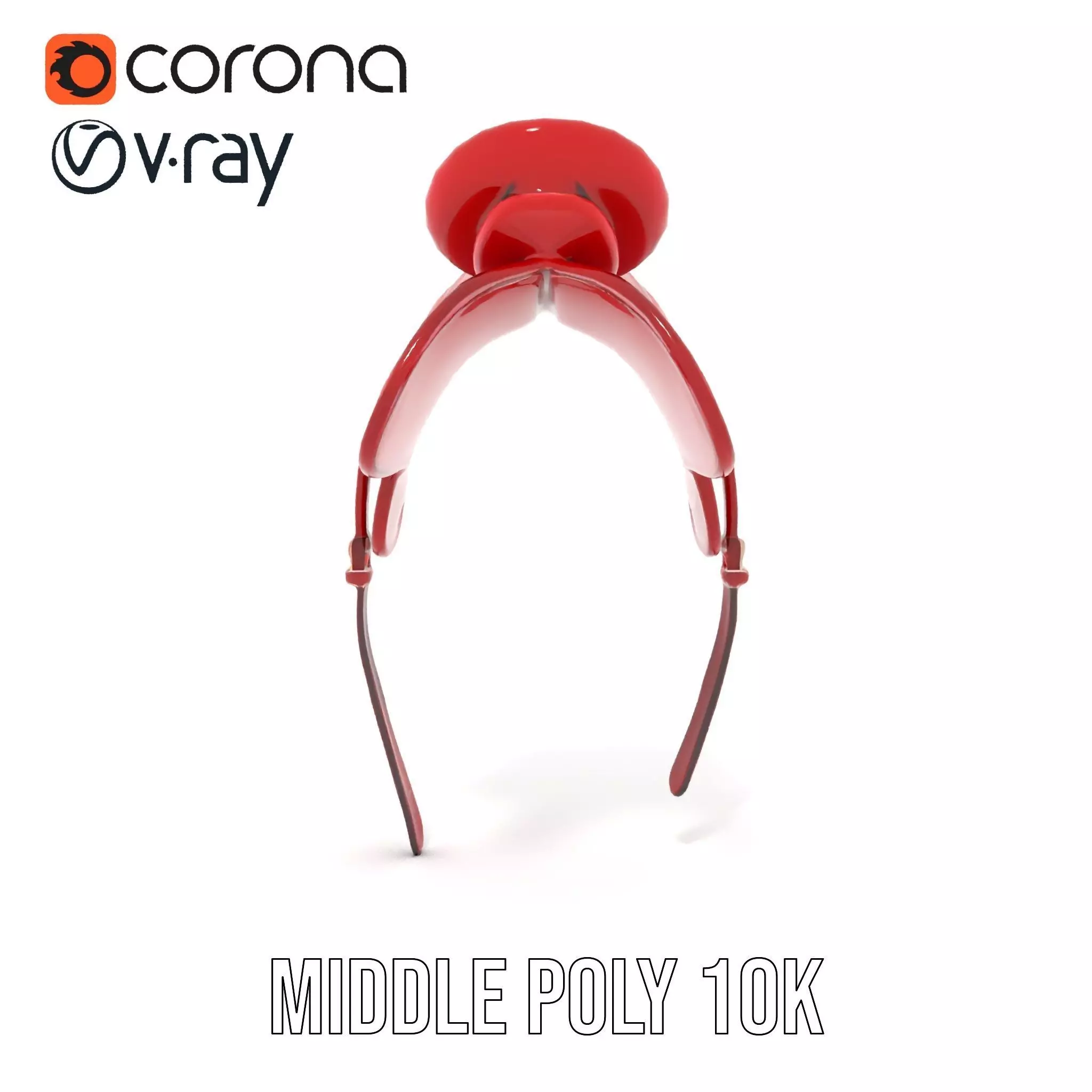 Elegant Red Saddle model pack Low-poly 3D model_14