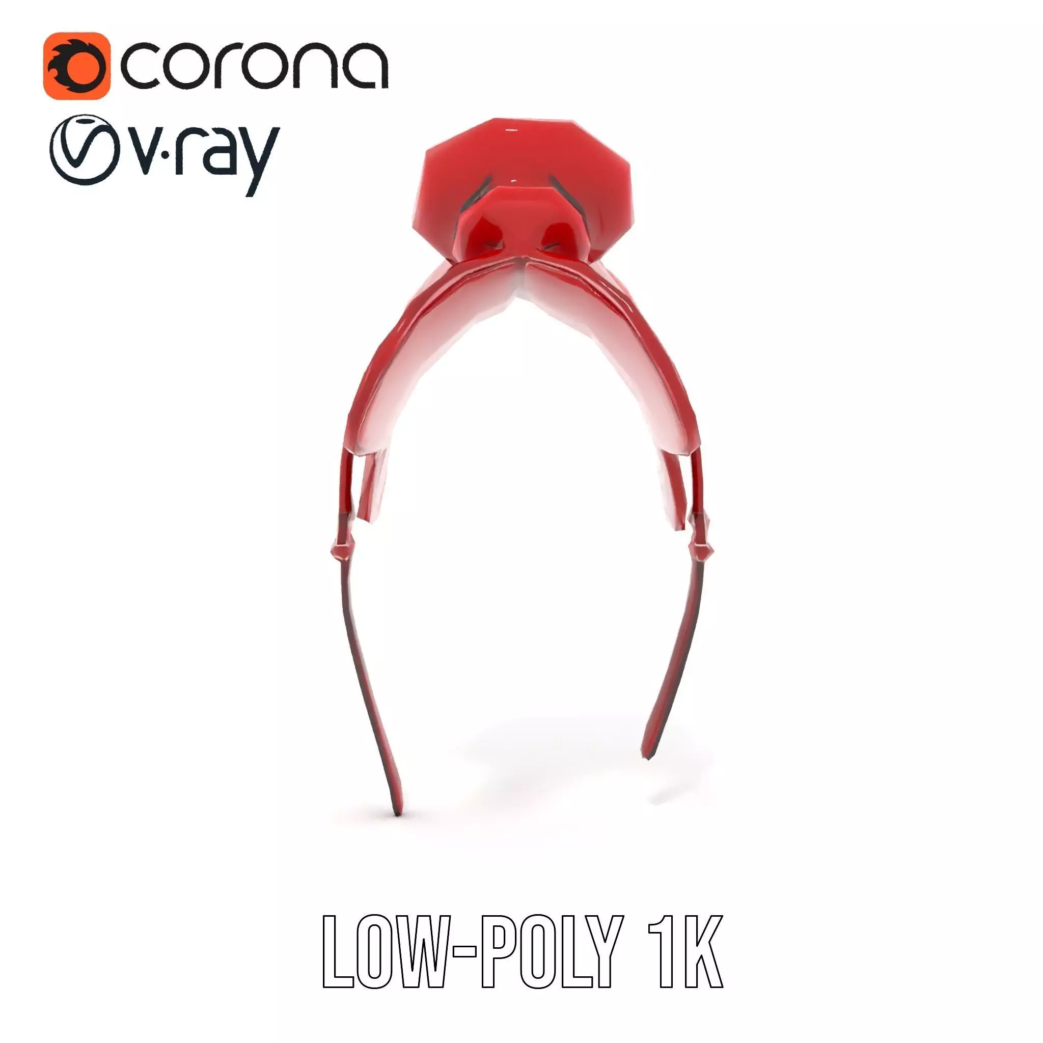 Elegant Red Saddle model pack Low-poly 3D model_17