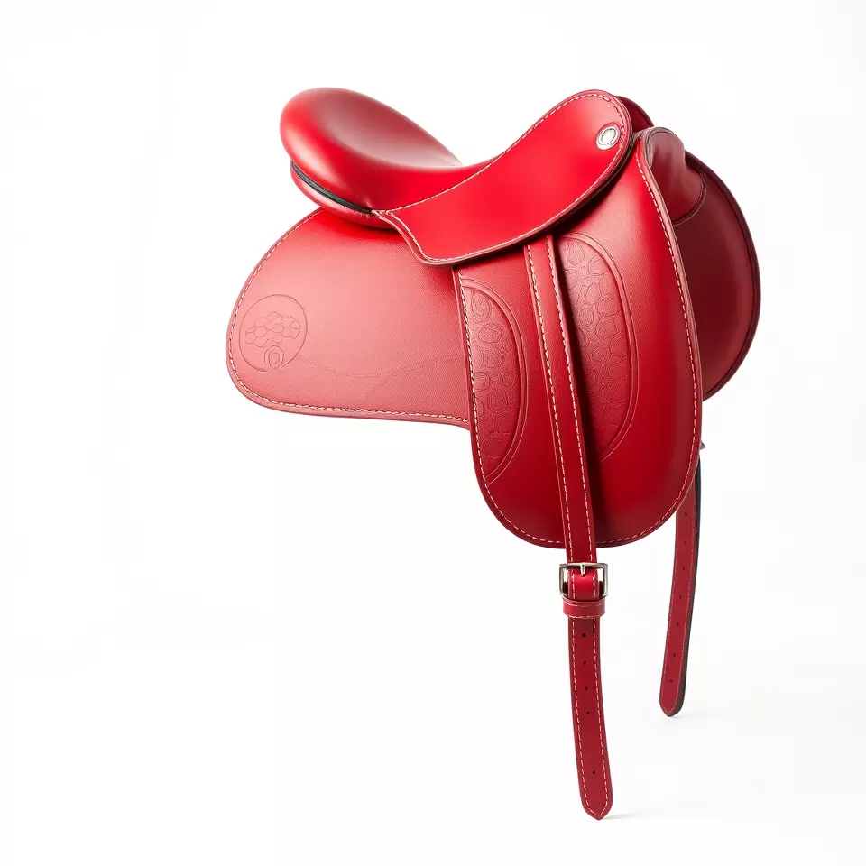 Elegant Red Saddle model pack Low-poly 3D model_2