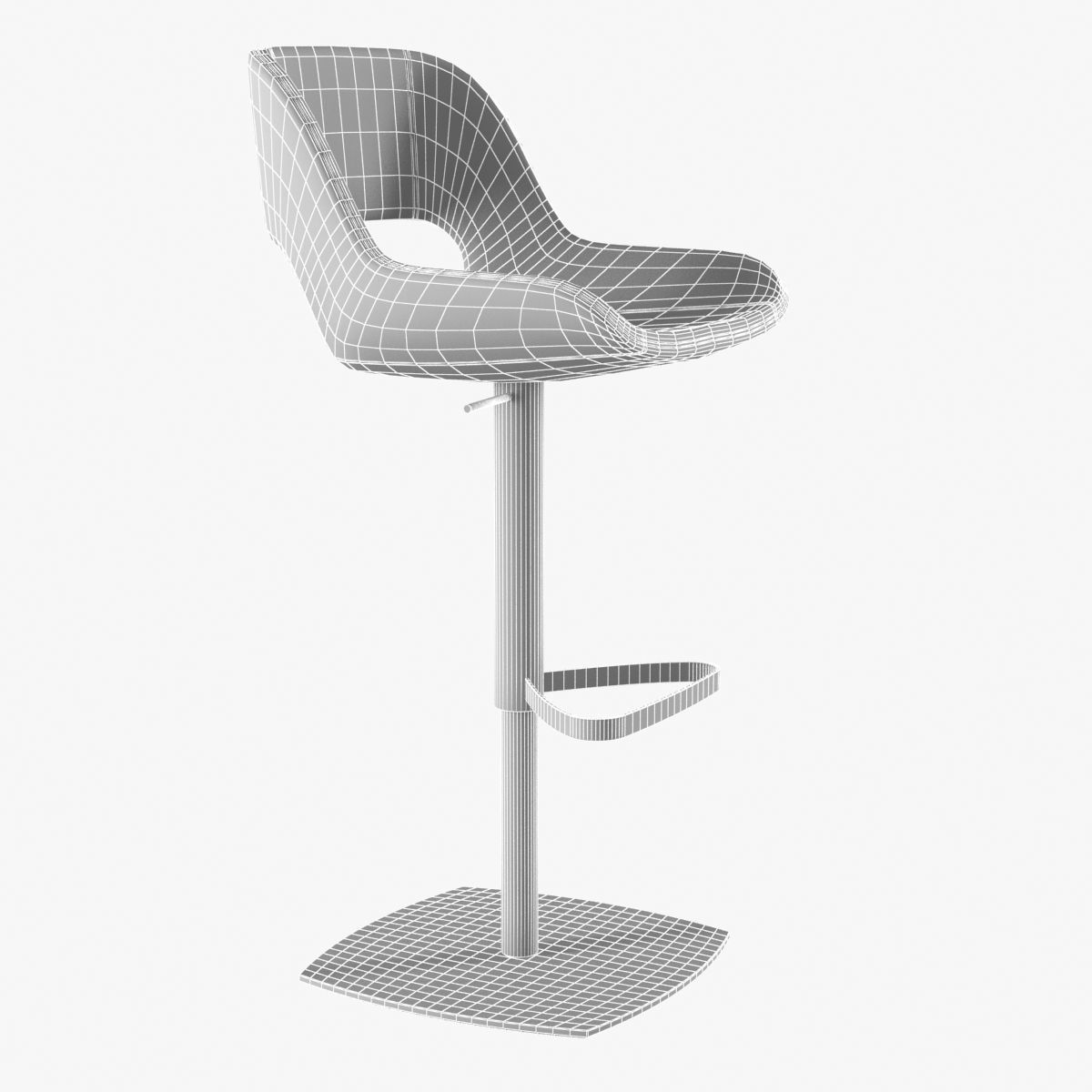 enrico pellizzoni amaranta stool 3D model_7