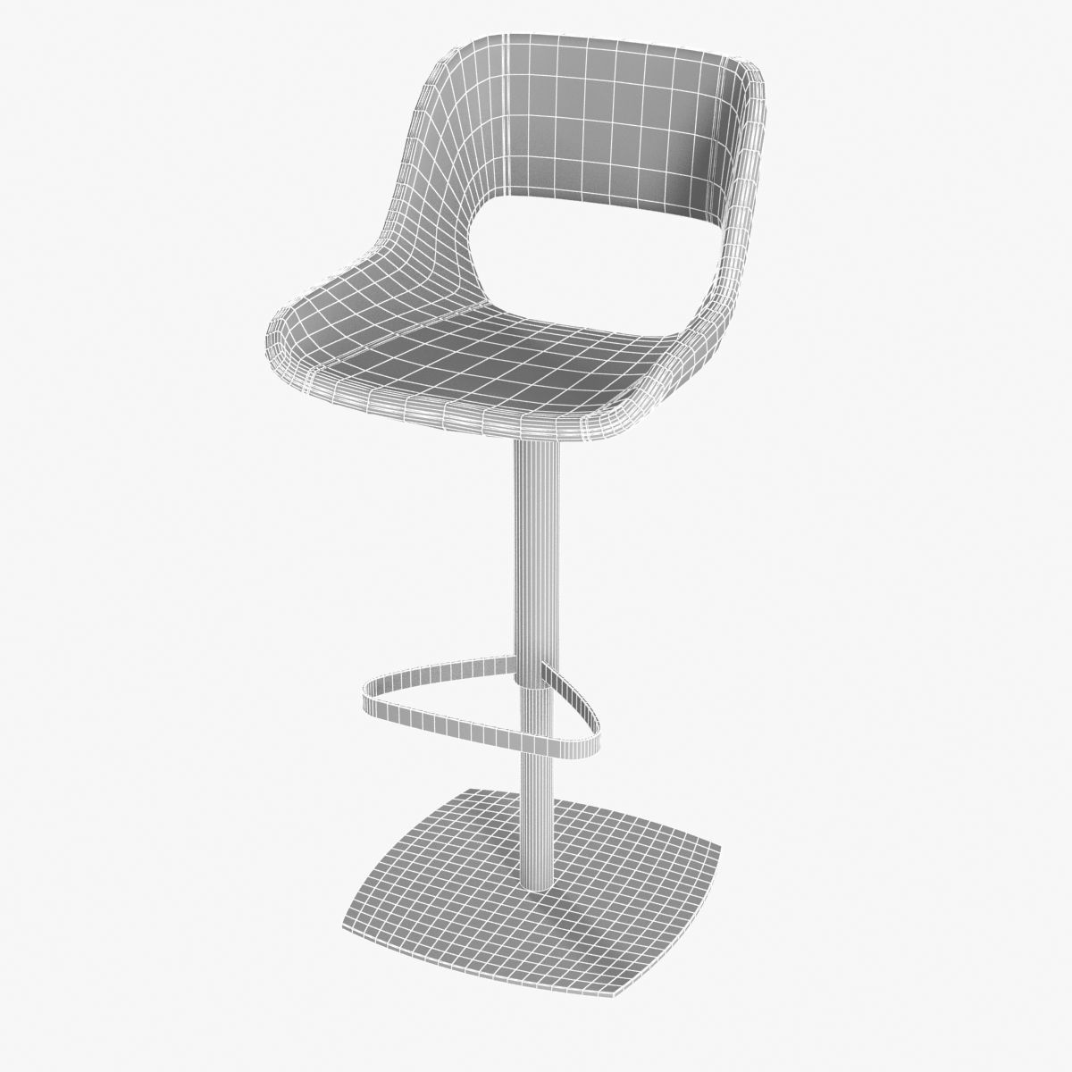 enrico pellizzoni amaranta stool 3D model_9