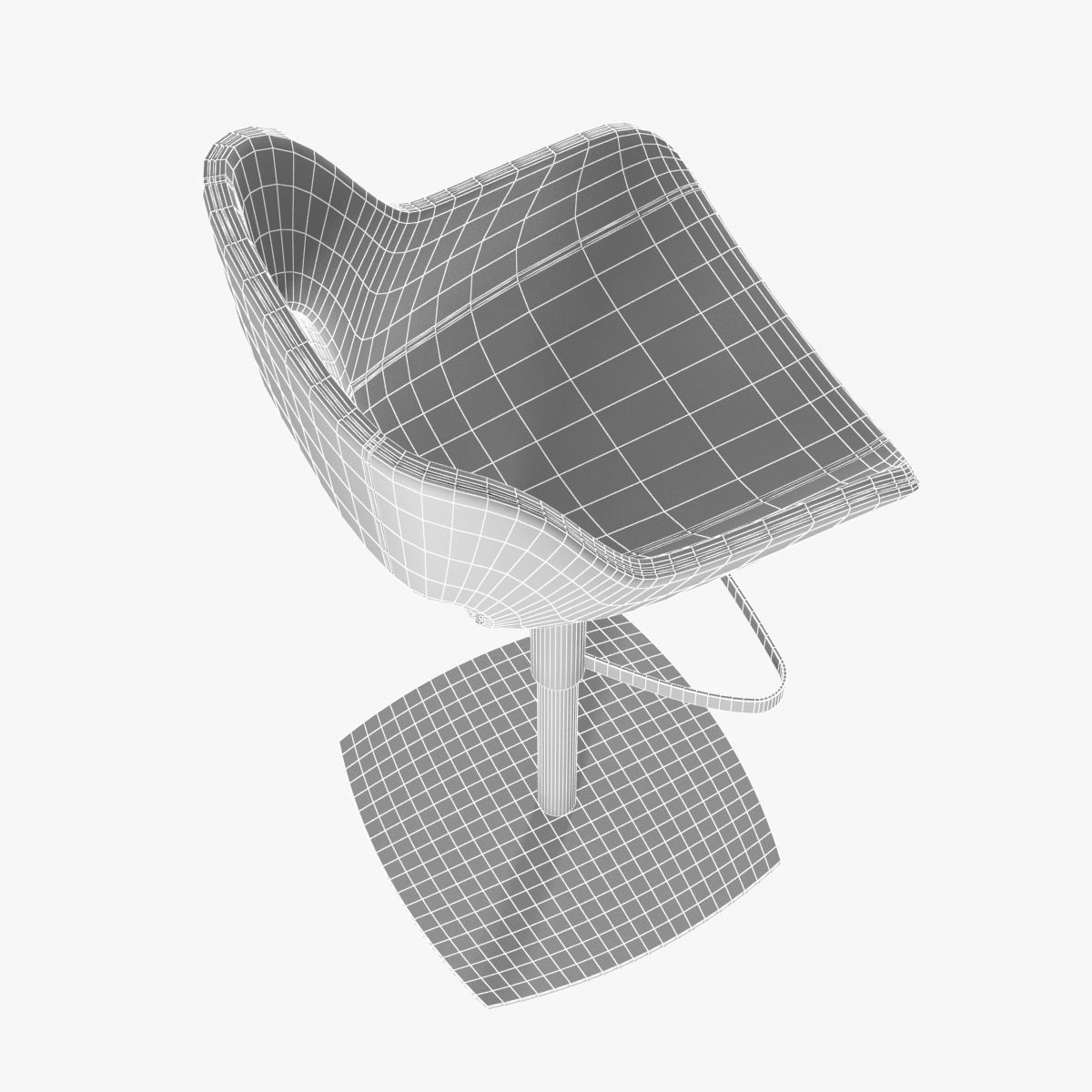 enrico pellizzoni amaranta stool 3D model_5