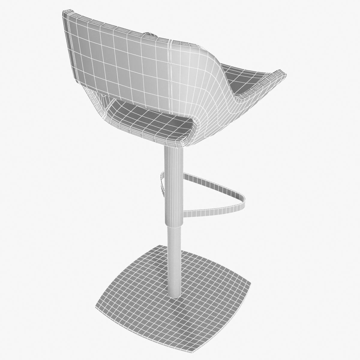 enrico pellizzoni amaranta stool 3D model_8