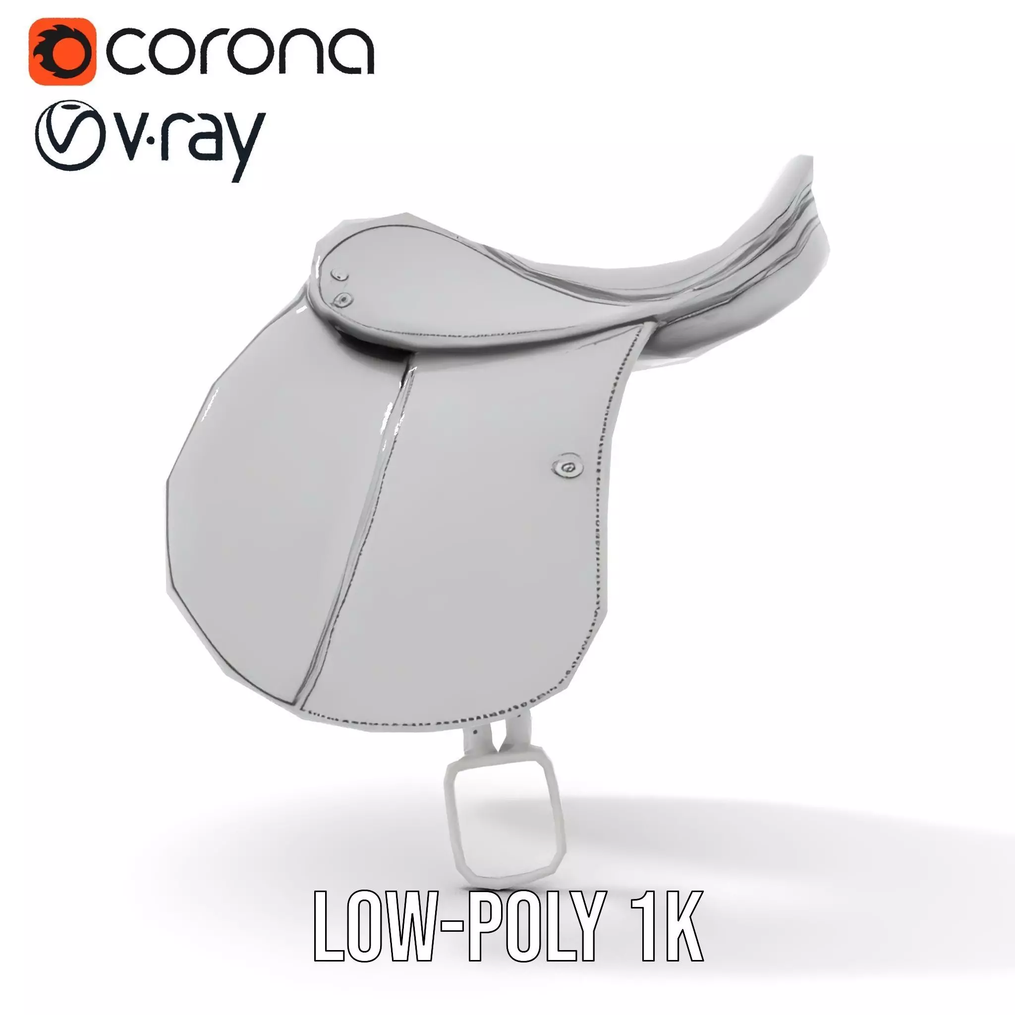 Sleek Saddle model pack Low-poly 3D model_7