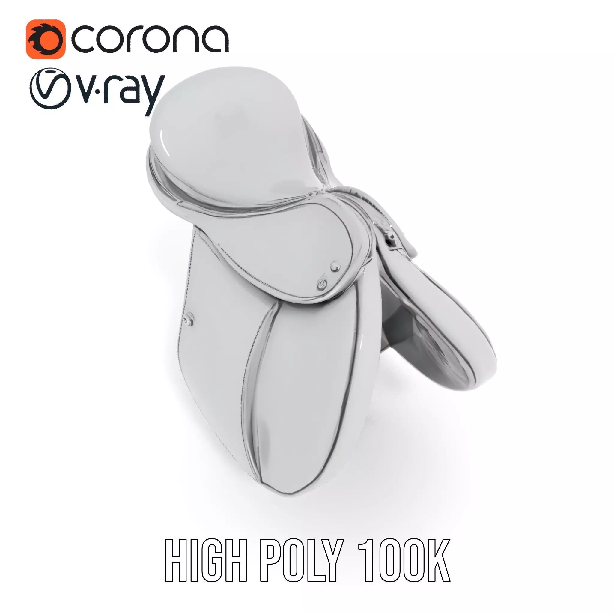 Sleek Saddle model pack Low-poly 3D model_15