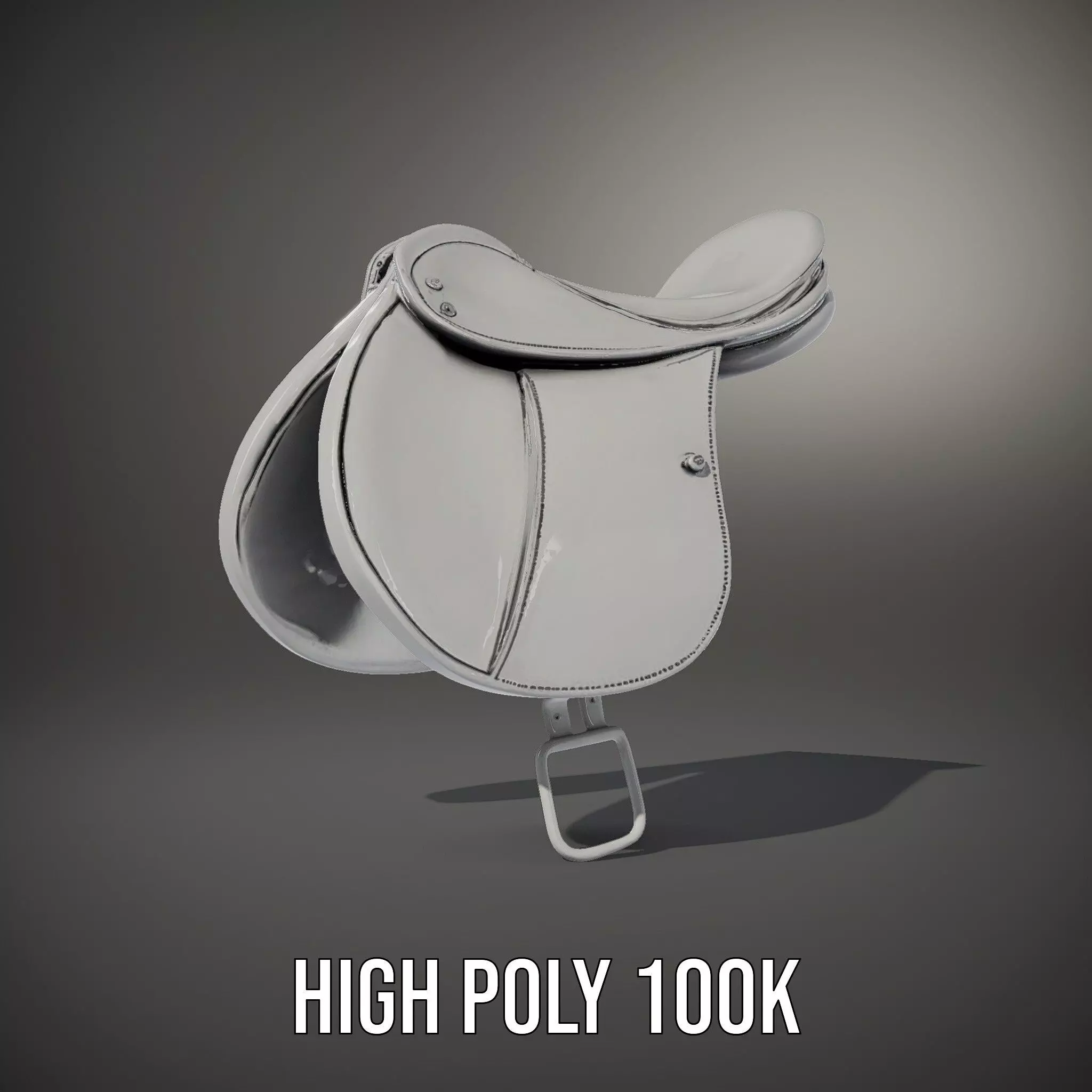 Sleek Saddle model pack Low-poly 3D model_8