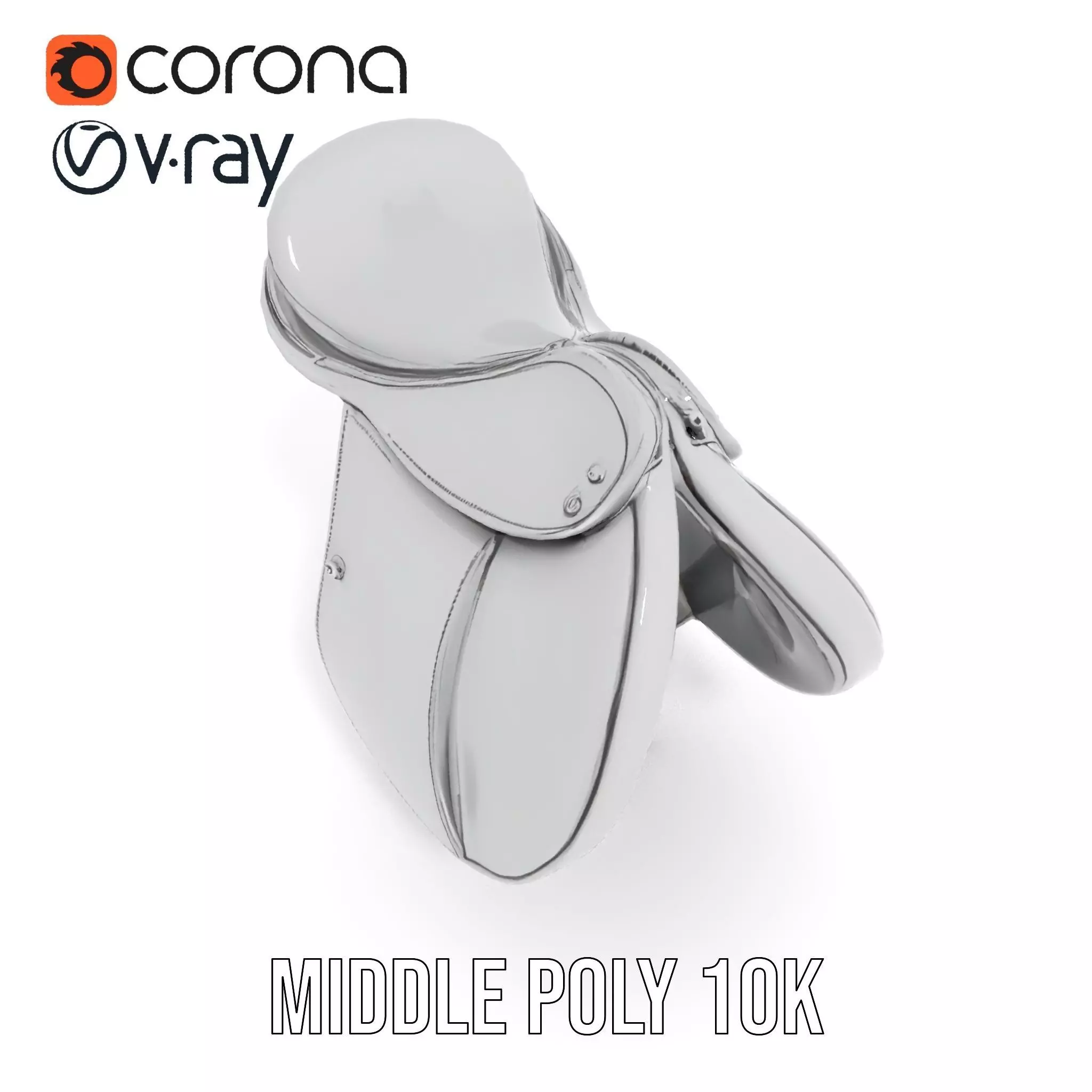 Sleek Saddle model pack Low-poly 3D model_11