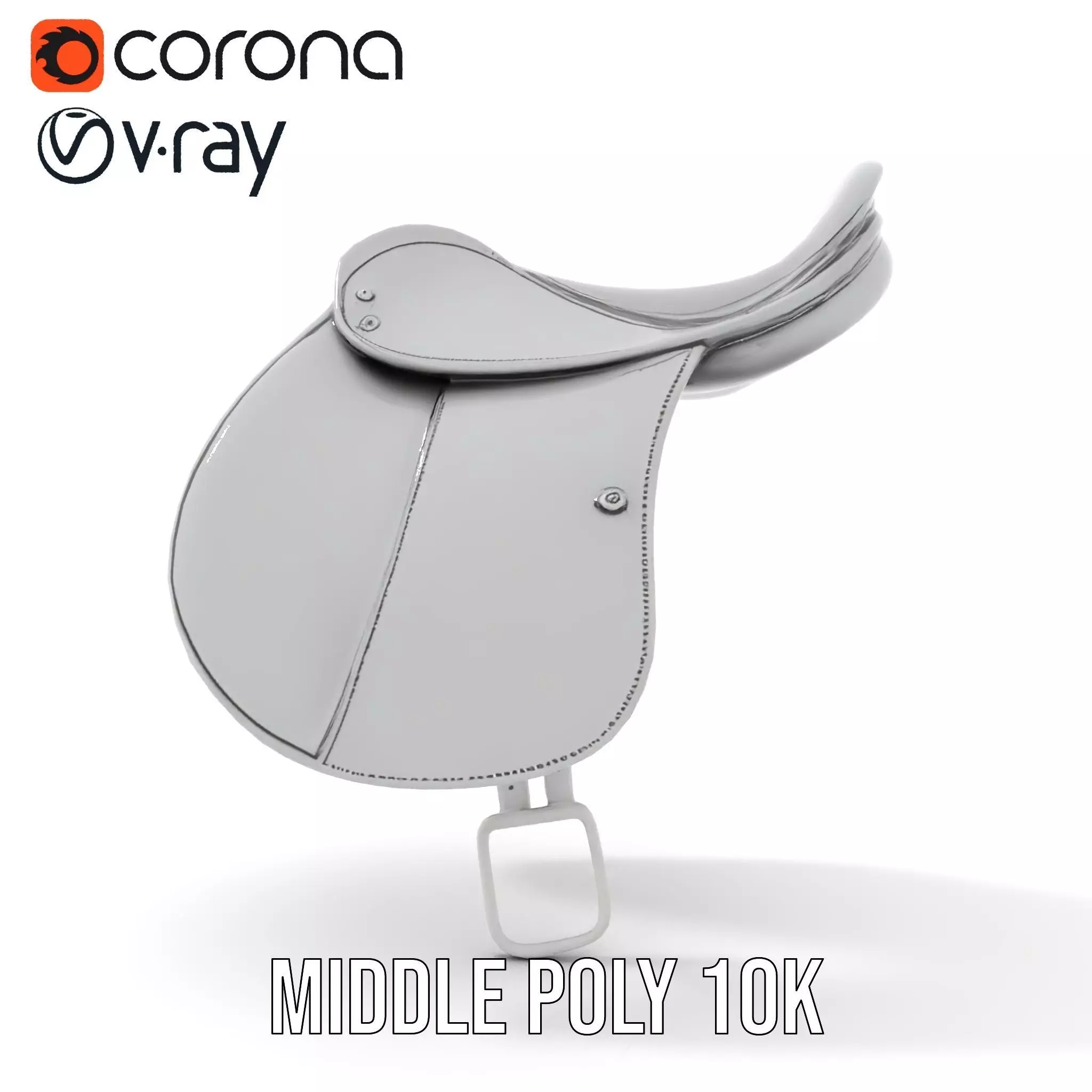 Sleek Saddle model pack Low-poly 3D model_13