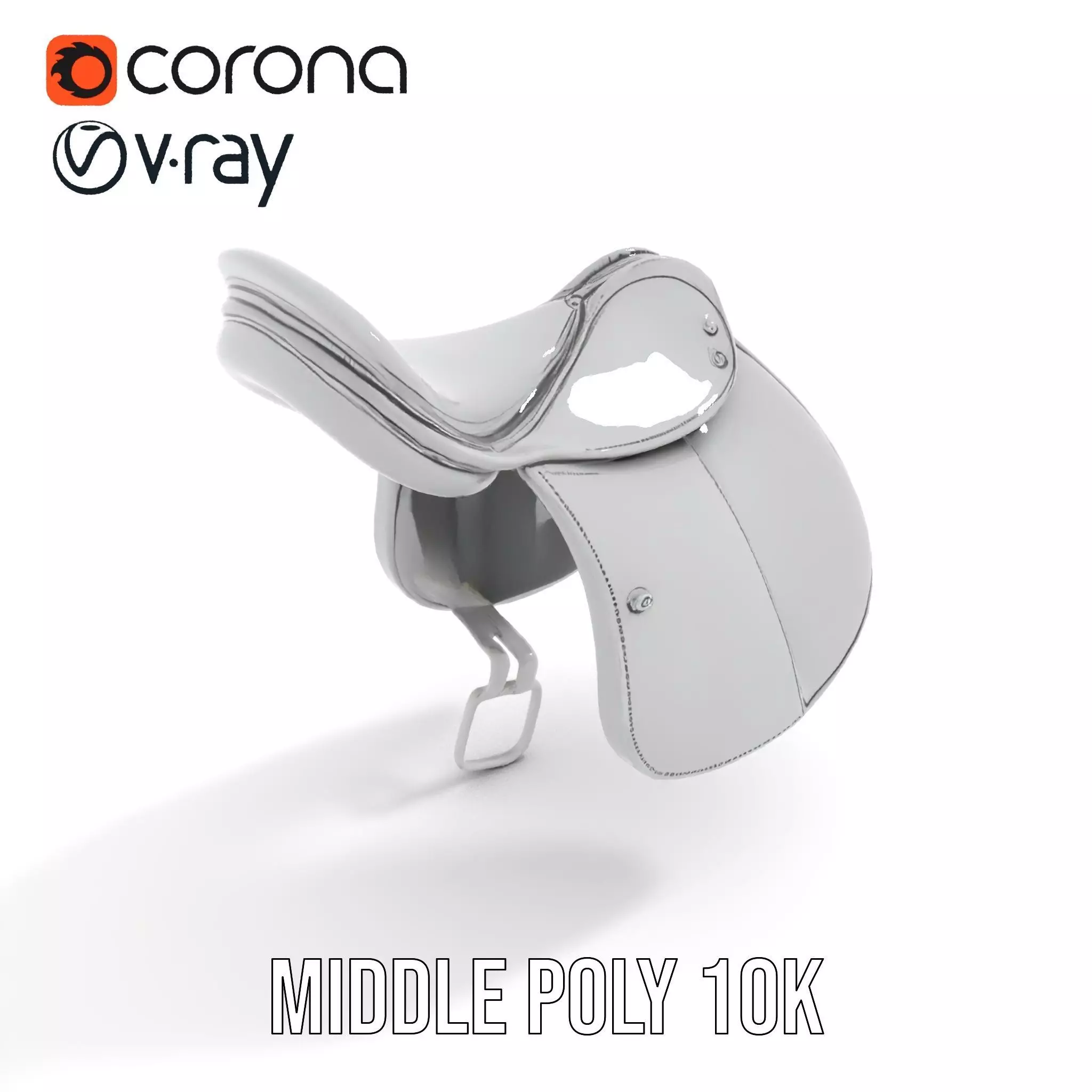Sleek Saddle model pack Low-poly 3D model_5