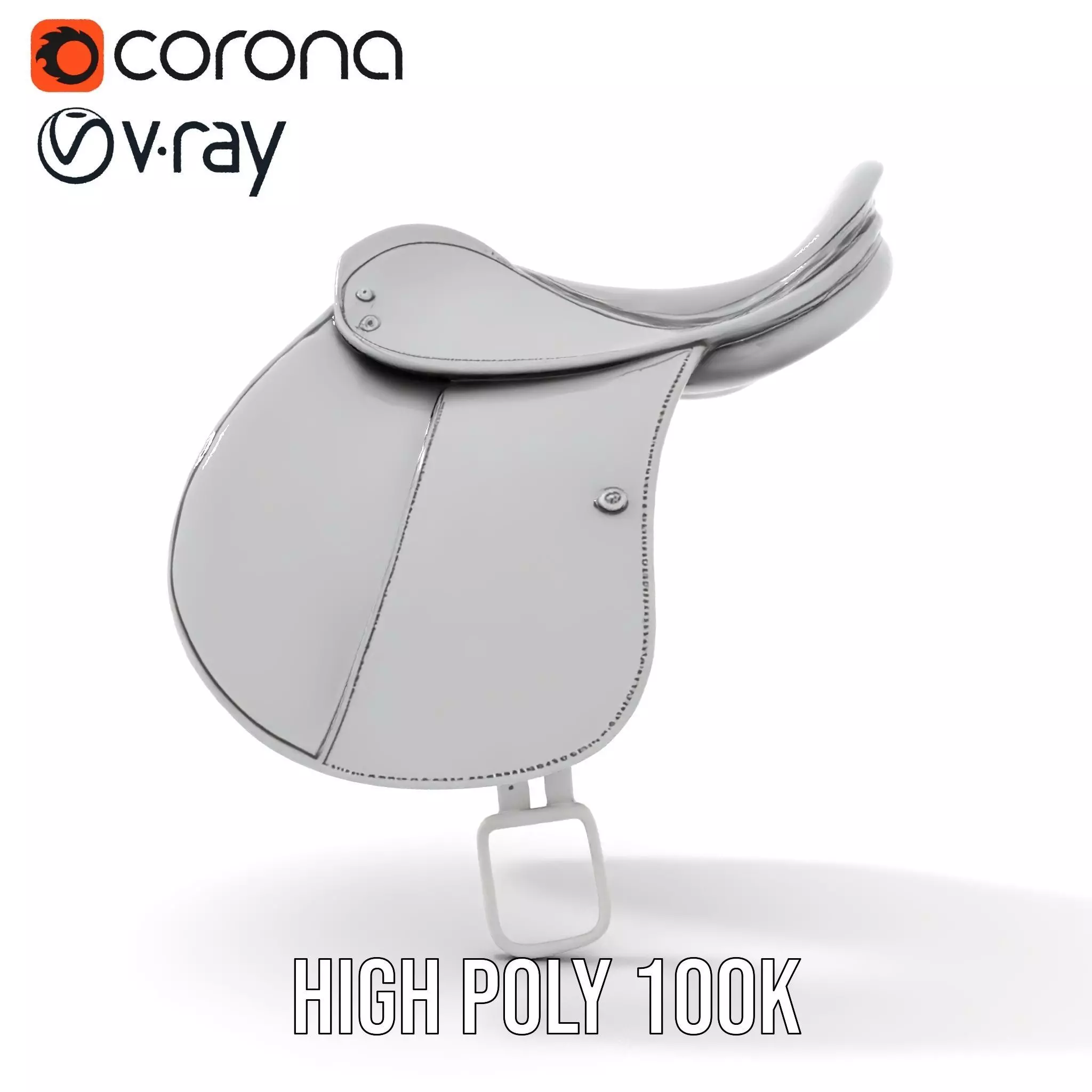 Sleek Saddle model pack Low-poly 3D model_21